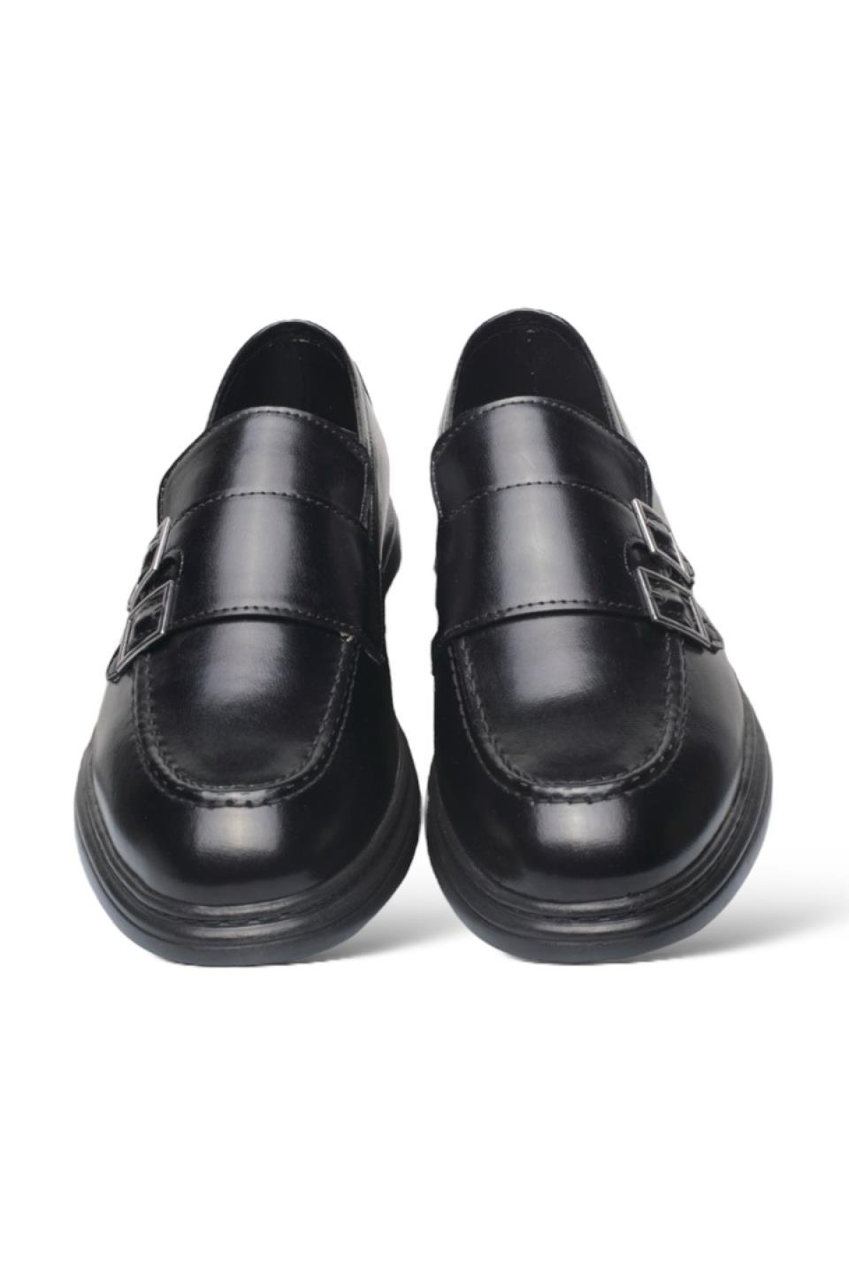 Erkek Ortopedik Jel İç Taban Comfort Tokalı Günlük Ayakkabı SİYAH - Görsel 5