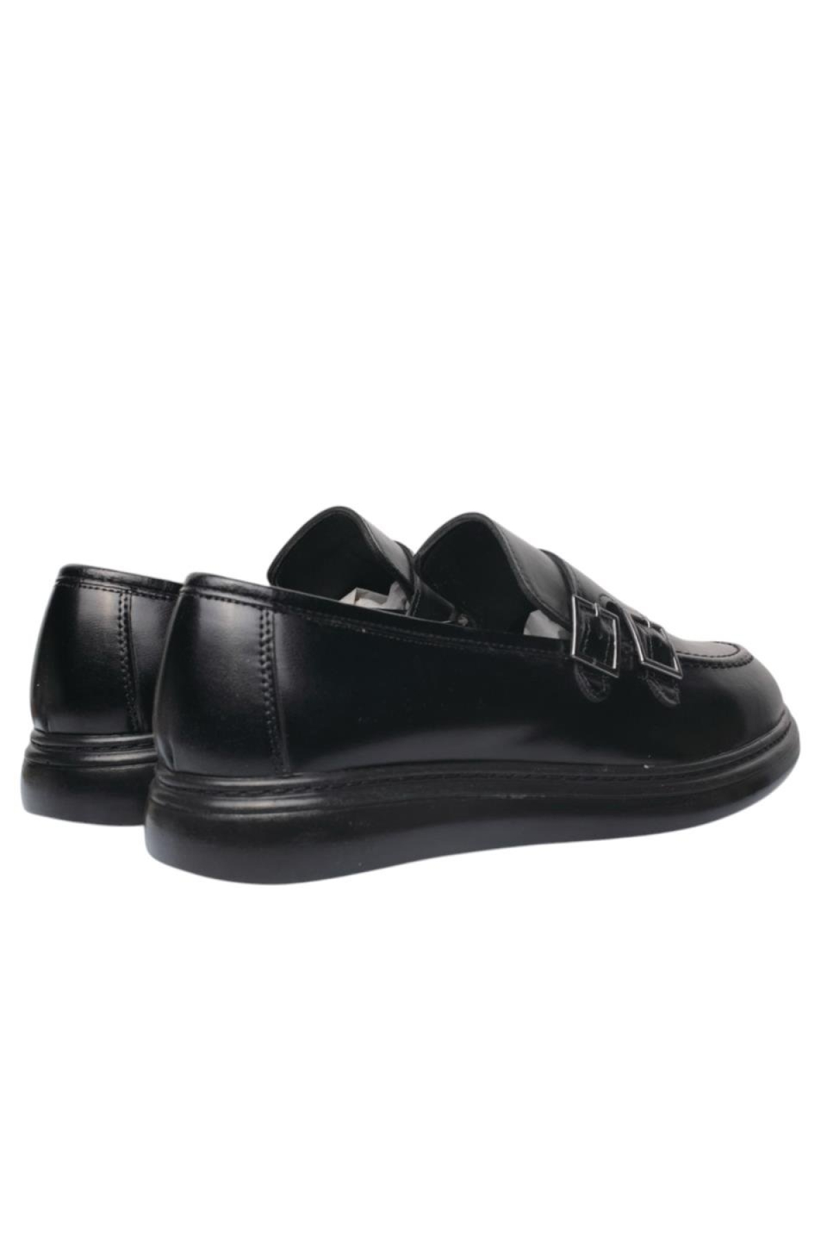 Erkek Ortopedik Jel İç Taban Comfort Tokalı Günlük Ayakkabı SİYAH - Görsel 6