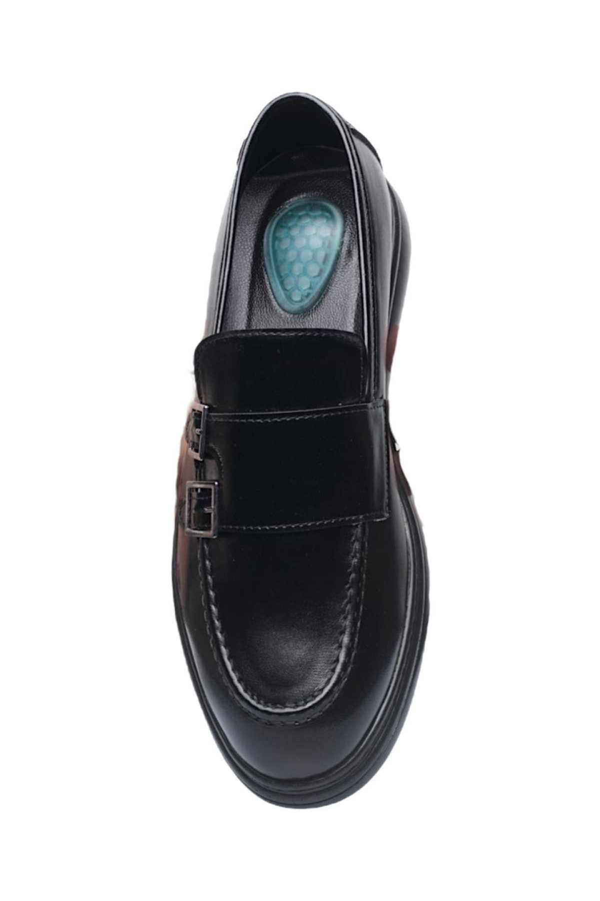 Erkek Ortopedik Jel İç Taban Comfort Tokalı Günlük Ayakkabı SİYAH - Görsel 7