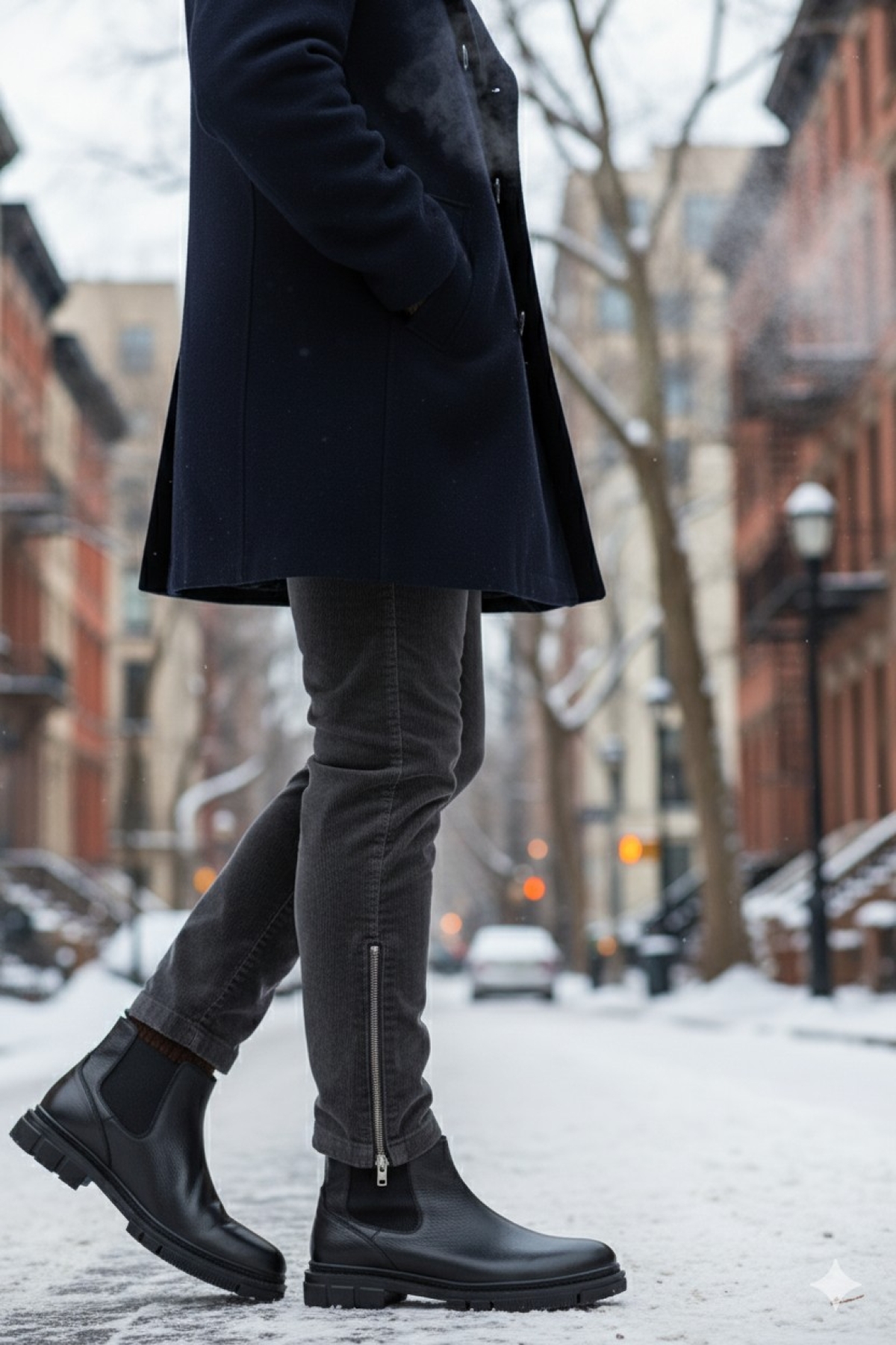 THOR Garantili Hakiki Deri Kalın Taban Erkek Kışlık Chelsea Bot - Görsel 9