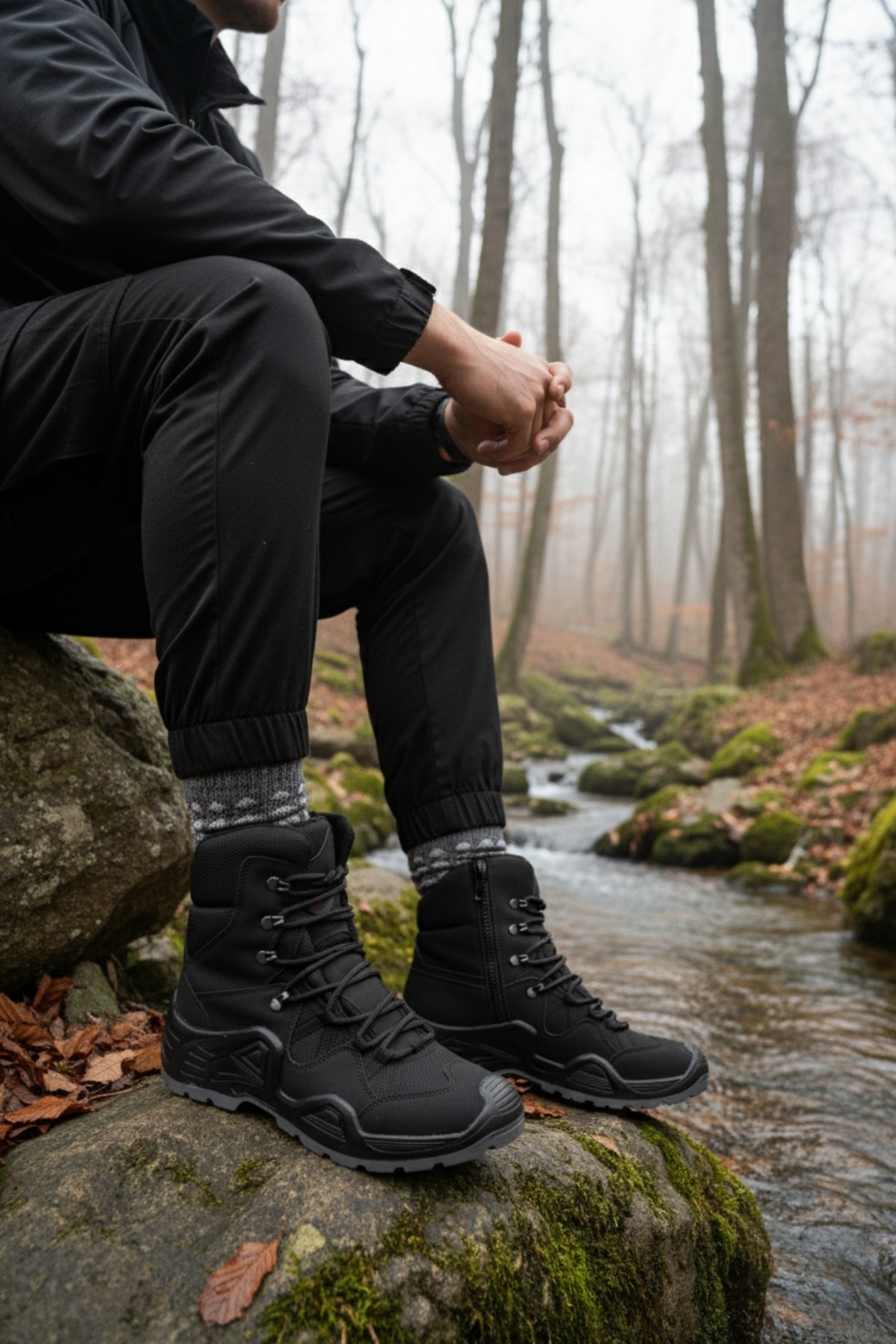 RANGER Tactical Askeri Fermuarlı ve Bağcıklı Postal Çöl Botu - Görsel 2