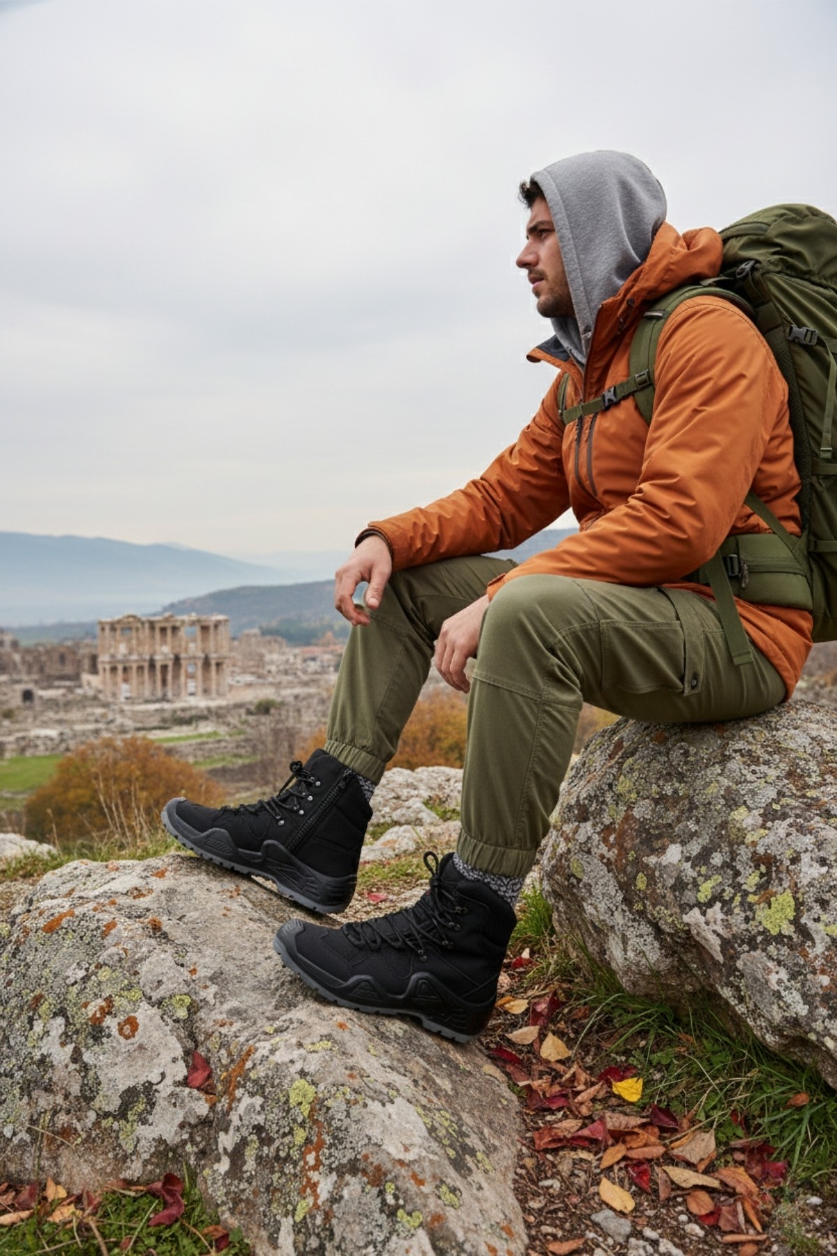 RANGER Tactical Askeri Fermuarlı ve Bağcıklı Postal Çöl Botu - Görsel 8