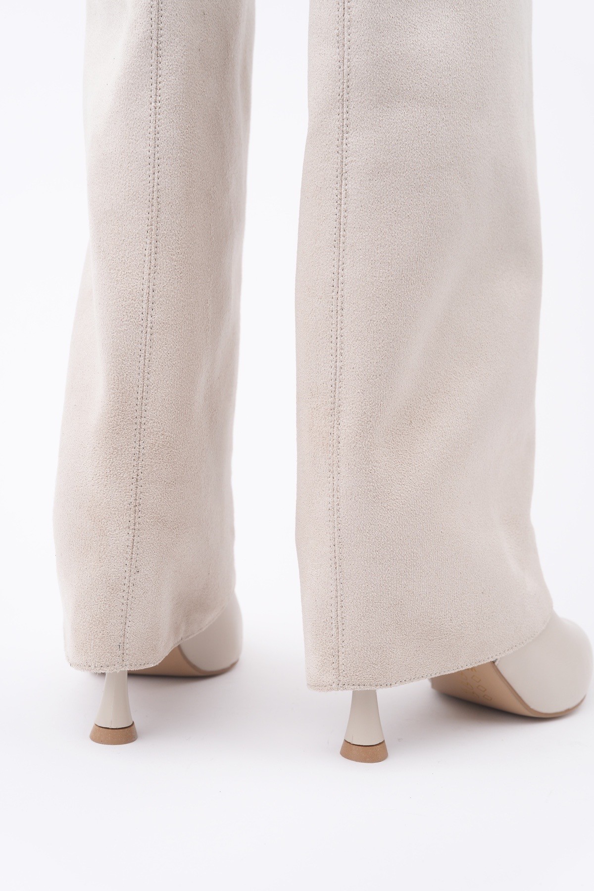 CATİE Süet Sivri Burun İnce Topuklu Kadın Çizme - Görsel 4