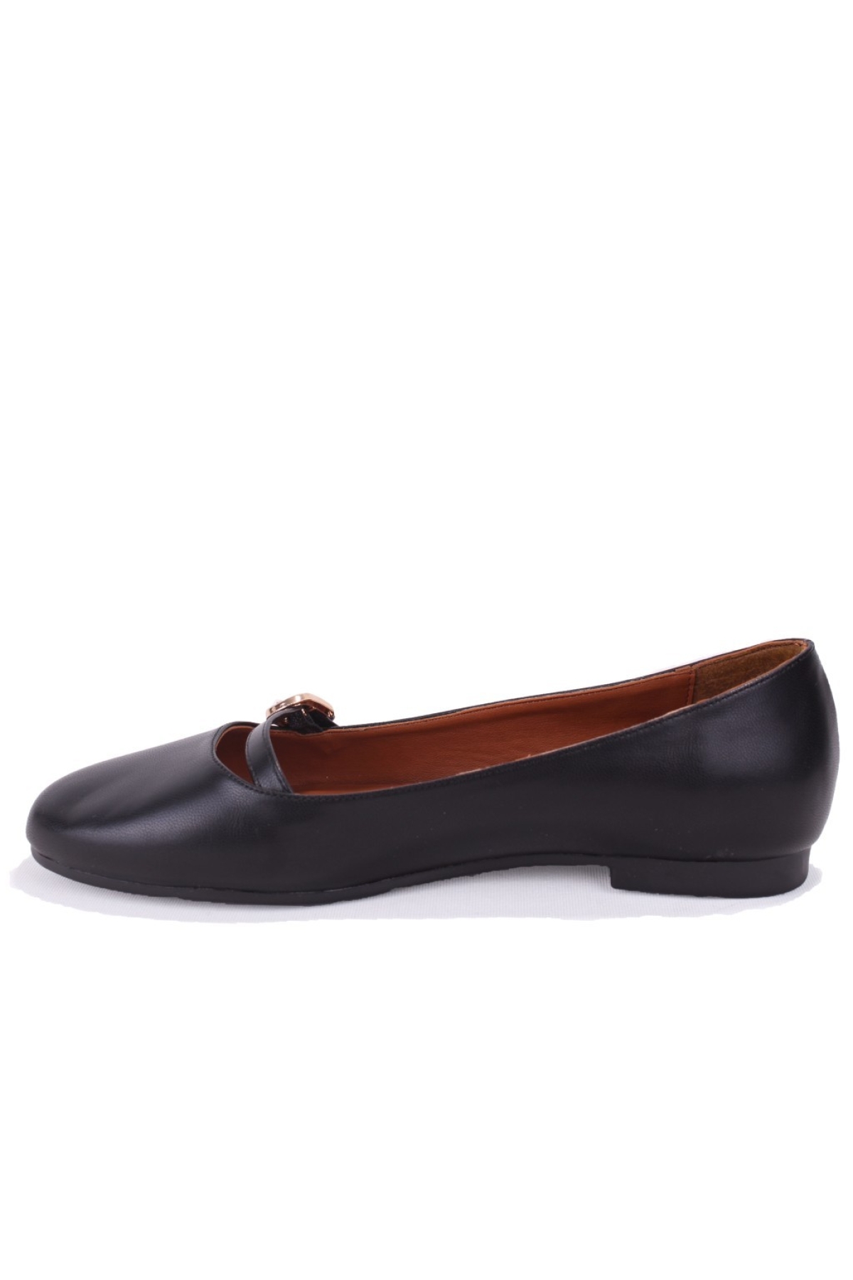 DZA07-108526454 Siyah Günlük Babet Kadın Ayakkabı - Görsel 4
