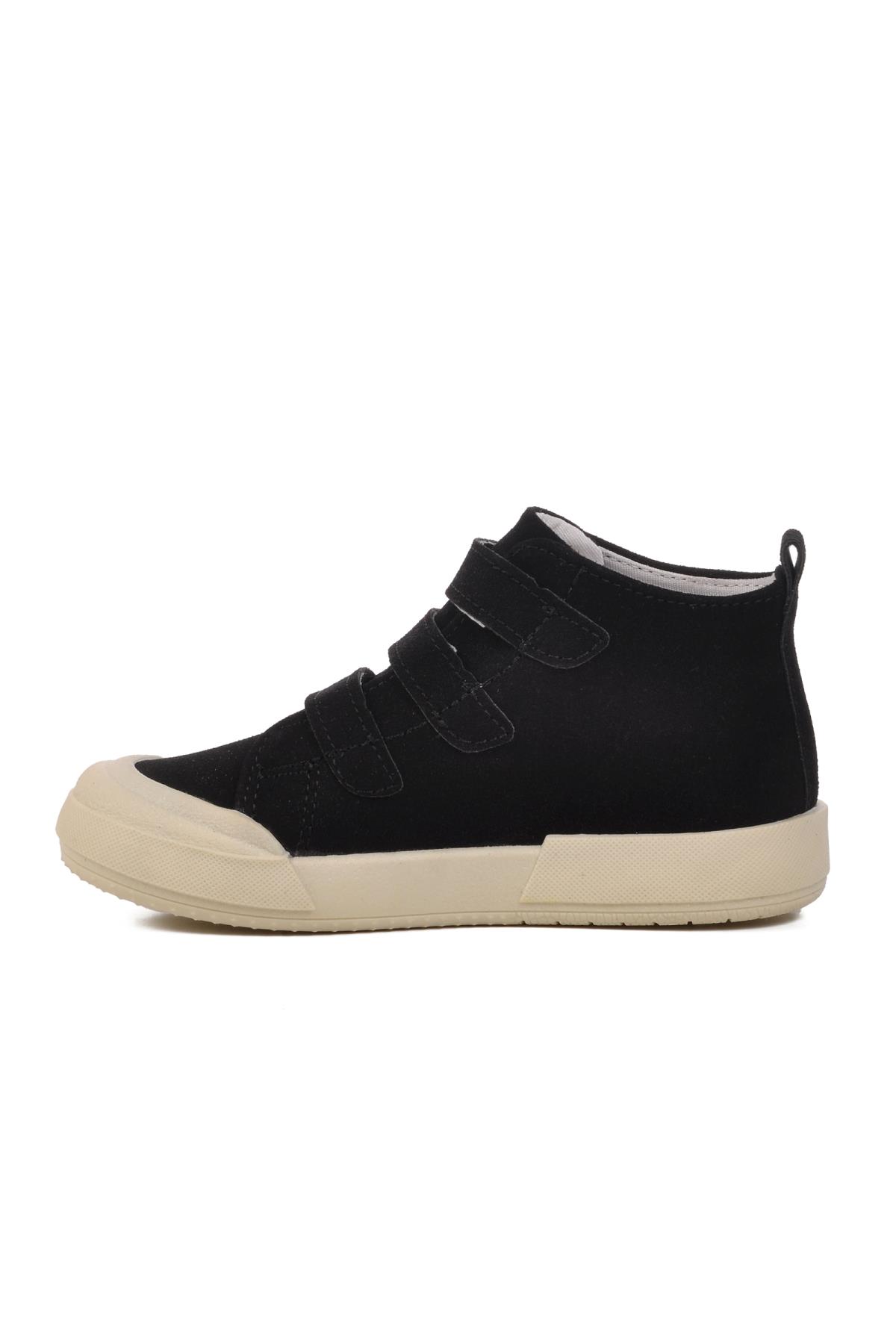 Siyah Unisex Cırtlı Çocuk Sneaker 34-P - Görsel 4