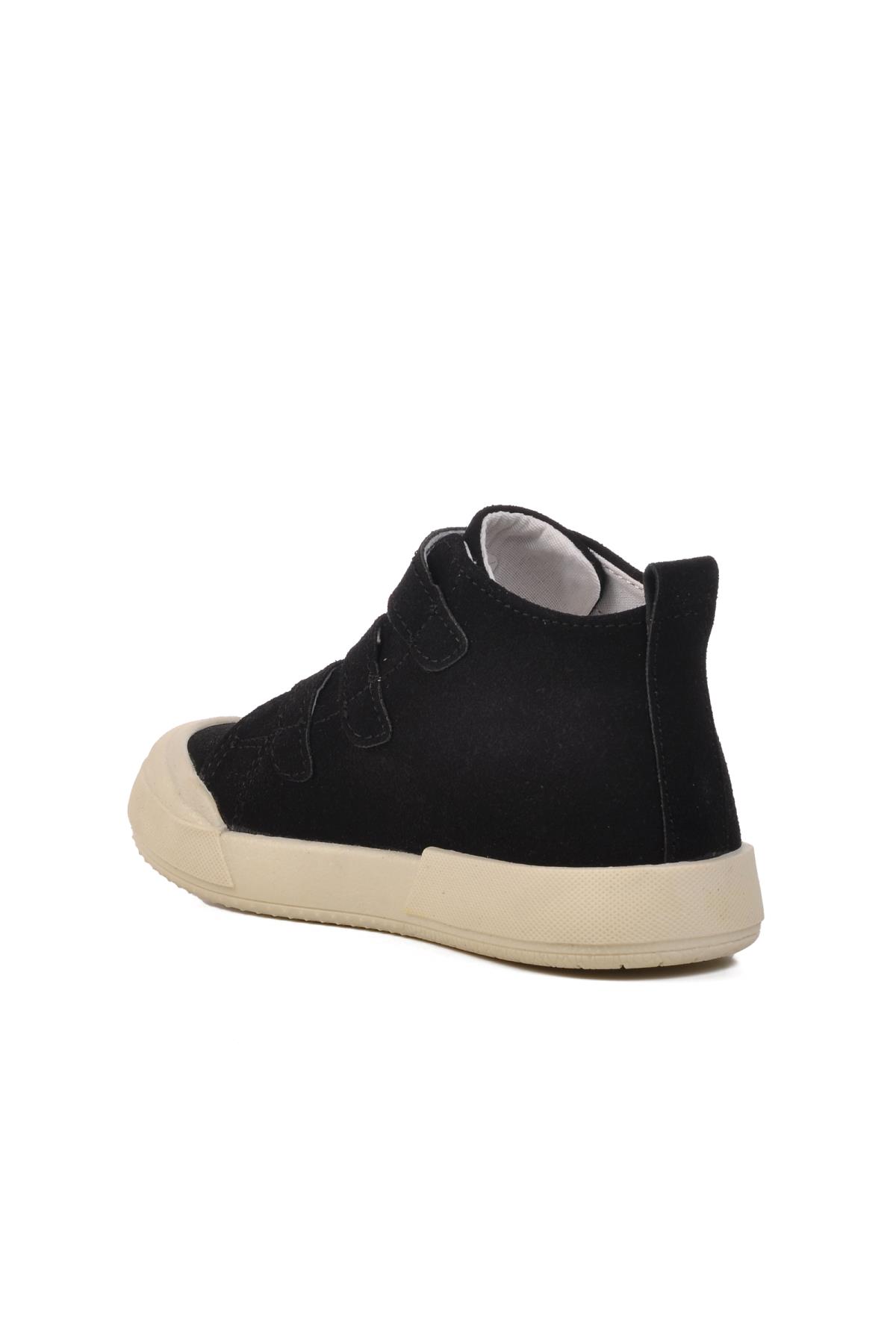 Siyah Unisex Cırtlı Çocuk Sneaker 34-P - Görsel 5
