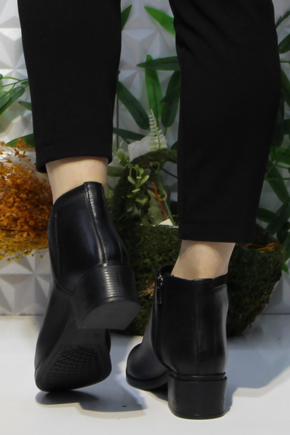 Frida 4205 Rahat Esnek Hakiki Deri Kadın Bot - Görsel 5