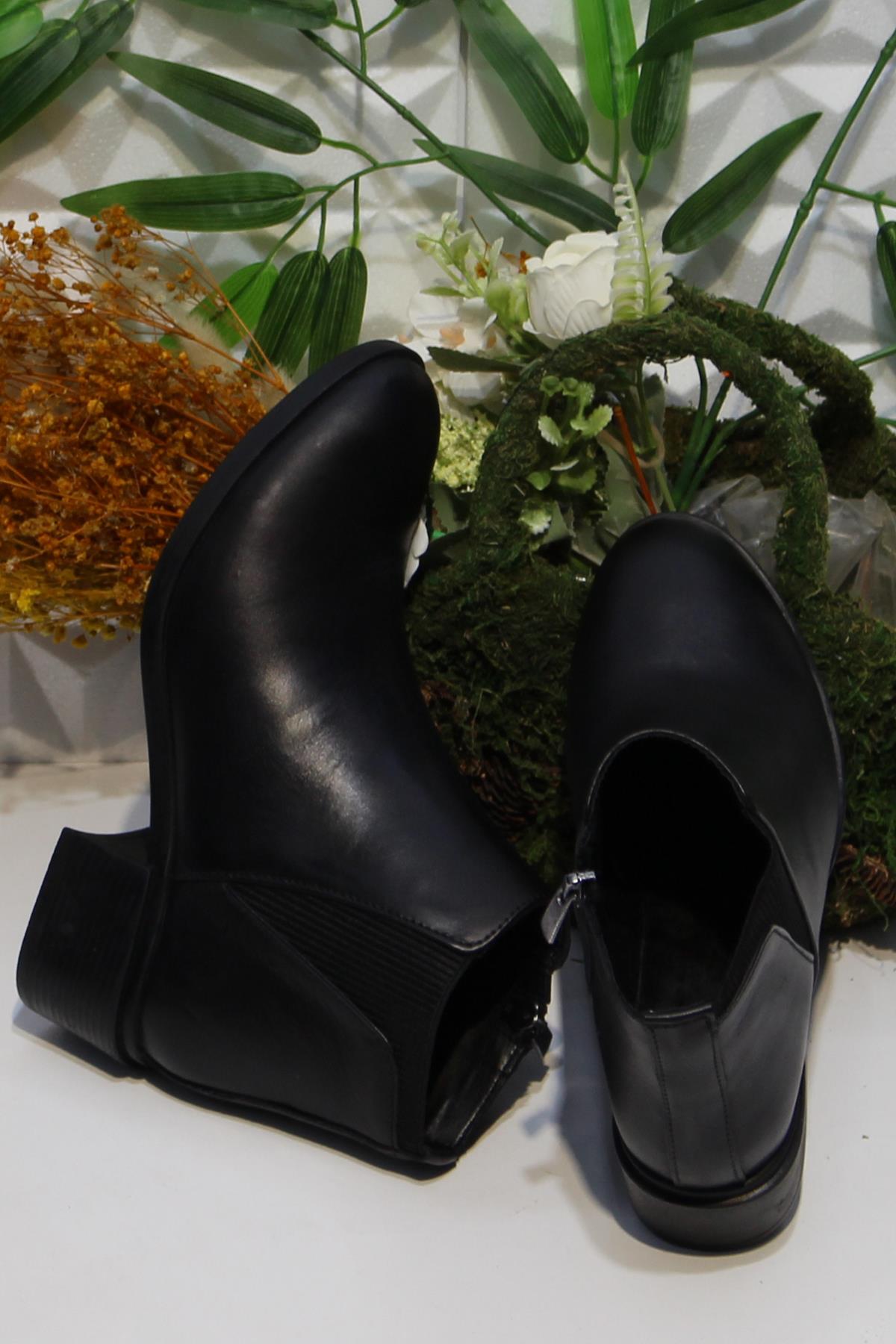 Frida 4205 Rahat Esnek Hakiki Deri Kadın Bot - Görsel 6