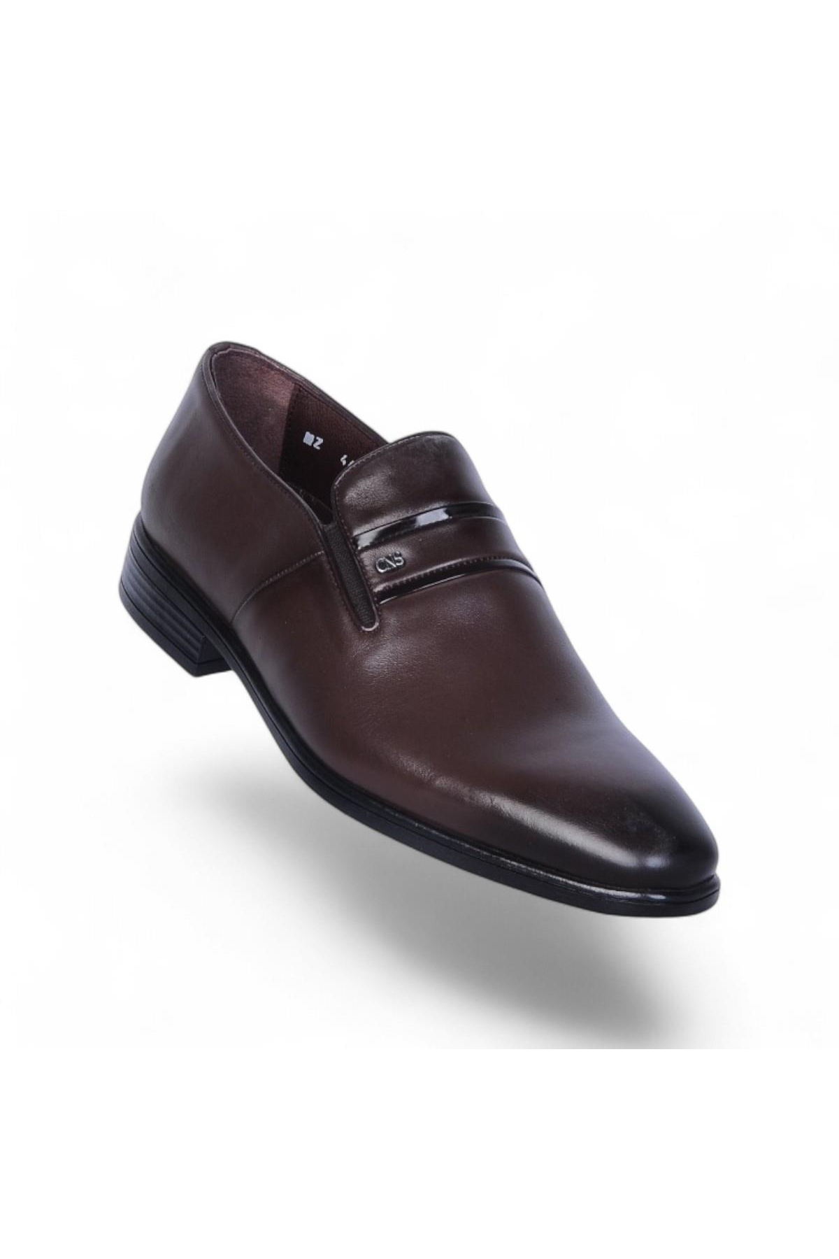 447 Kahve Antik Kauçuk %Deri Erkek Klasik Ayakkabı - Görsel 2