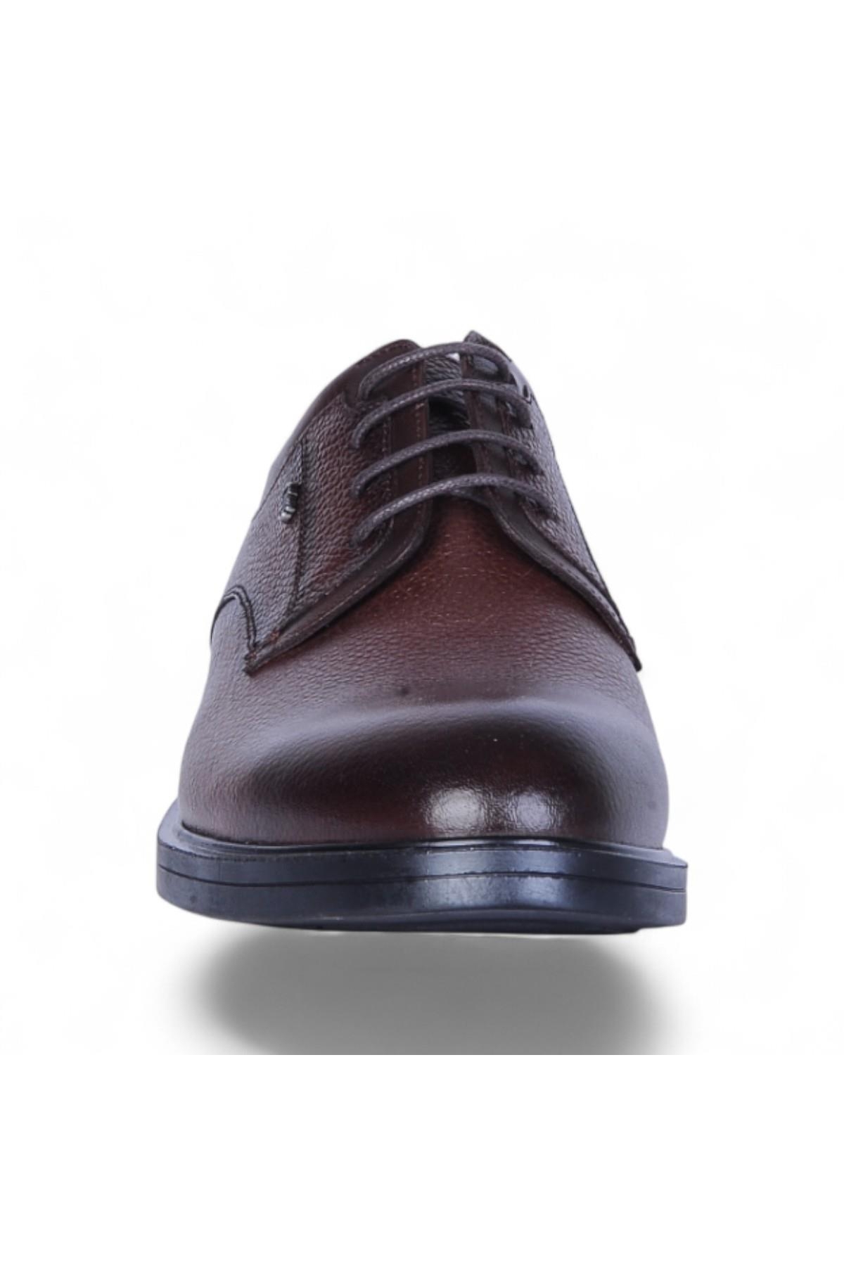 320 Kahve Zigana Kauçuk %Deri Erkek Klasik Ayakkabı - Görsel 4