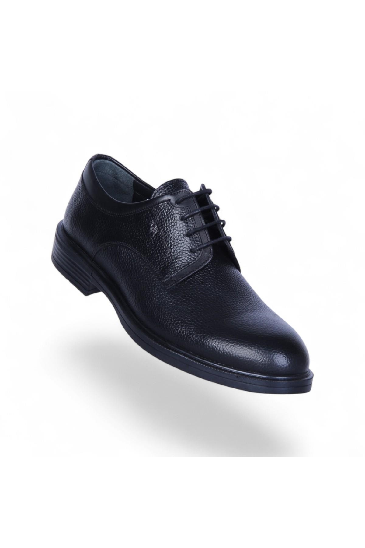 320 Siyah Zigana Kauçuk %Deri Erkek Klasik Ayakkabı - Görsel 2