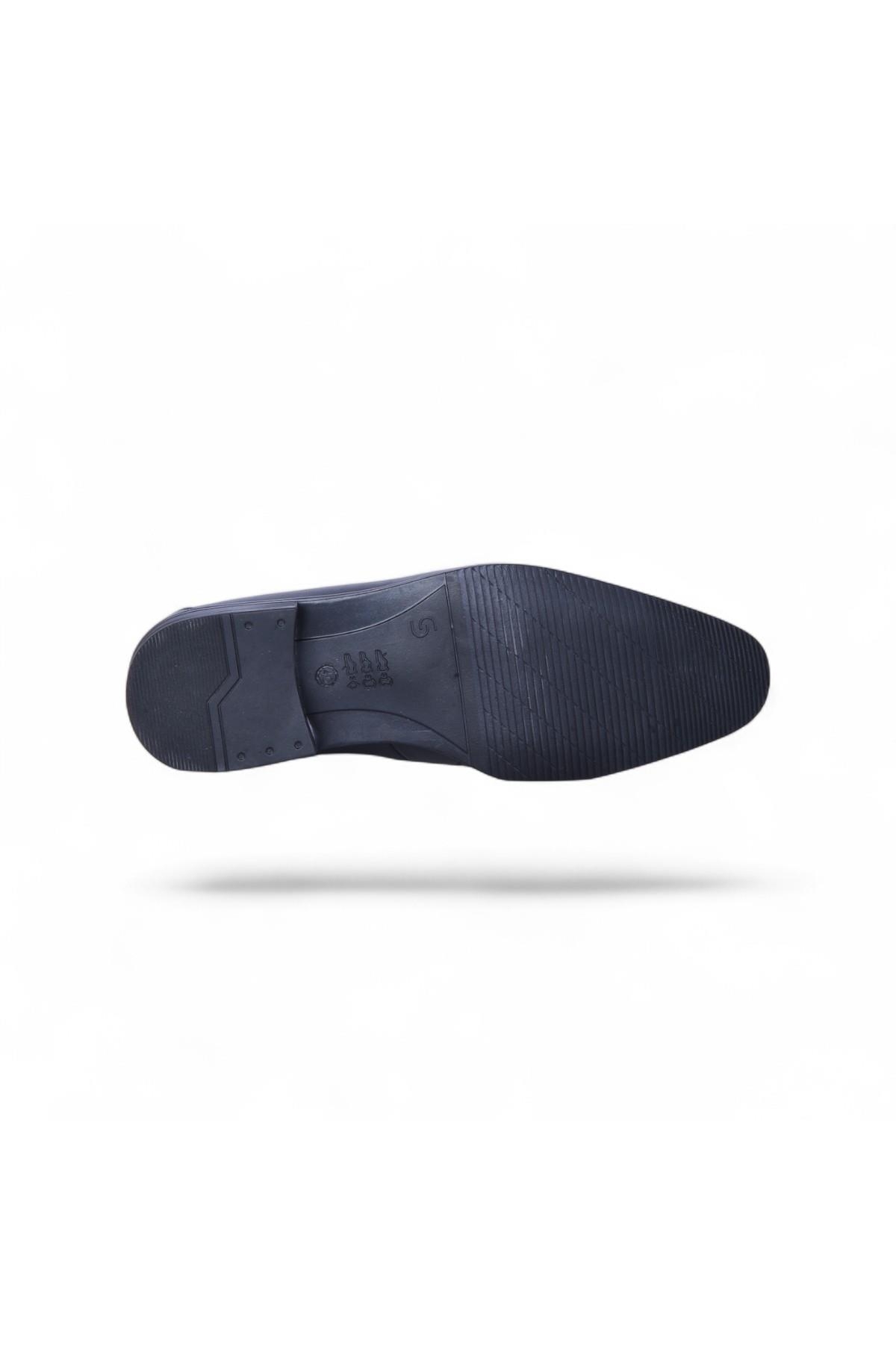 420 Siyah Maçka Kauçuk %Deri Erkek Klasik Ayakkabı - Görsel 5