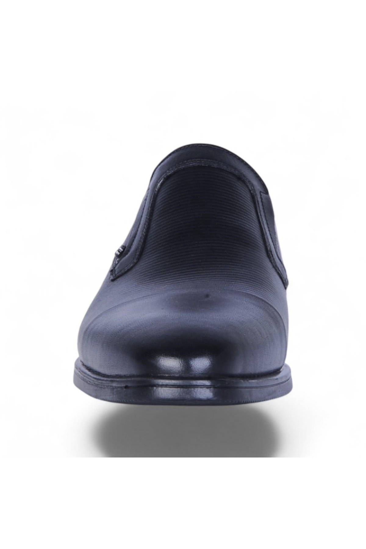 575 Siyah Antik Kauçuk %Deri Erkek Klasik Ayakkabı - Görsel 4