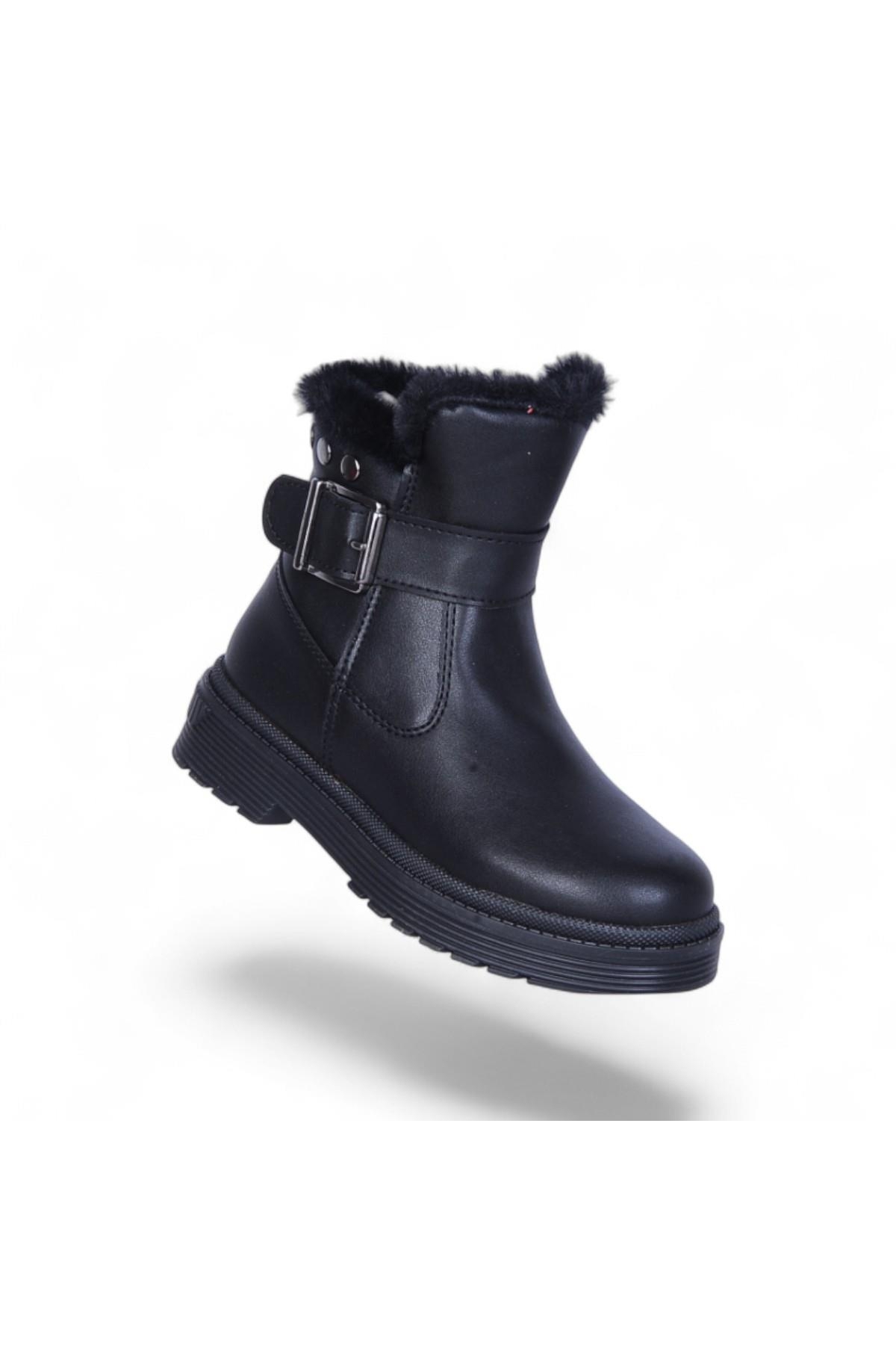 Skuaıter 24064 Plct Cilt Siyah Kız Çocuk Düz Bot - Görsel 2