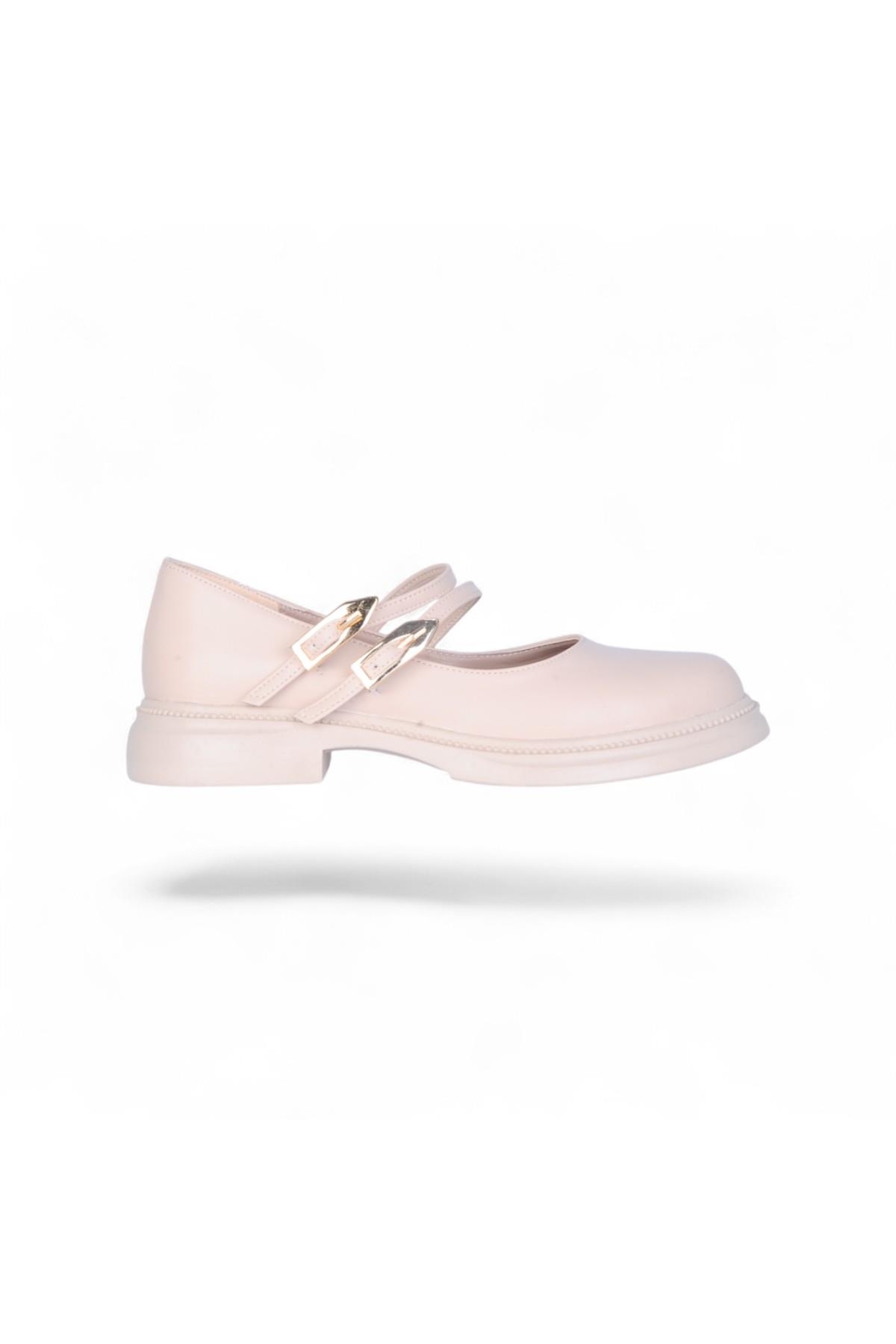 S12 Cilt Krem Kadın Loafer Ayakkabı - Görsel 3