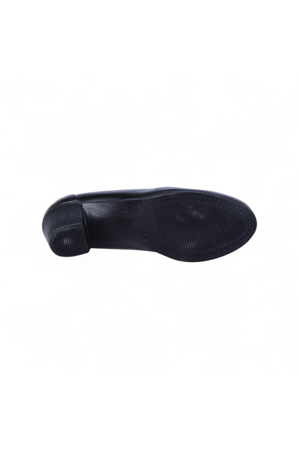 Vollex 1029 Siyah 7Cm Kadın Topuklu Ayakkabı - Görsel 5