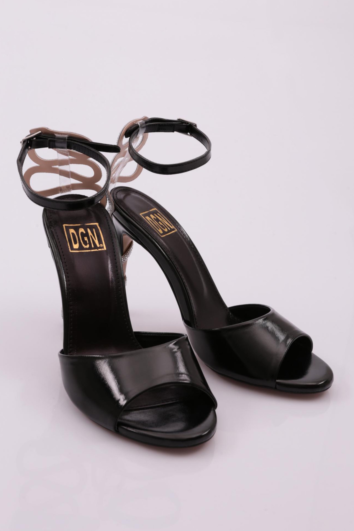 3108 Kadin Topuğu Taş İp Sarili Topuklu - Görsel 3