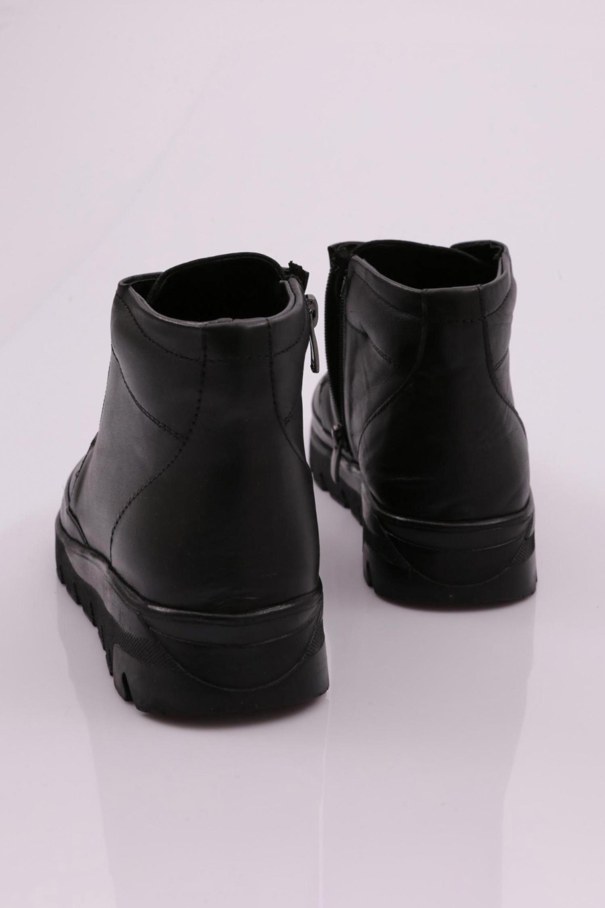 2006 Kadin Lastik Detayli Fermuarli Bot - Görsel 4