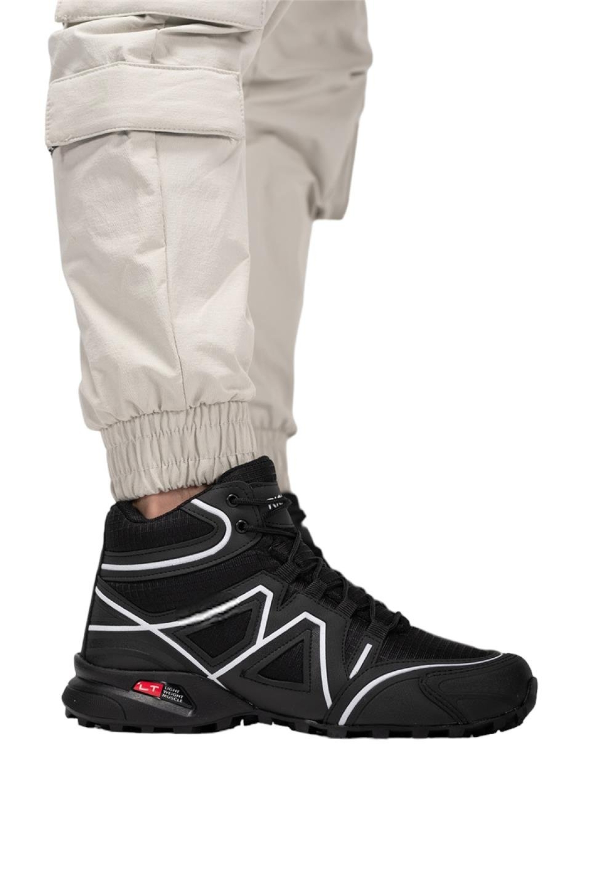 Trekking Outdoor Erkek Bot SİYAH - BEYAZ - Görsel 4