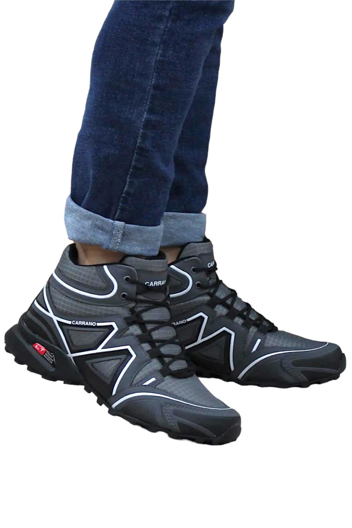 Trekking Outdoor Erkek Bot FÜME - BEYAZ - Görsel 4