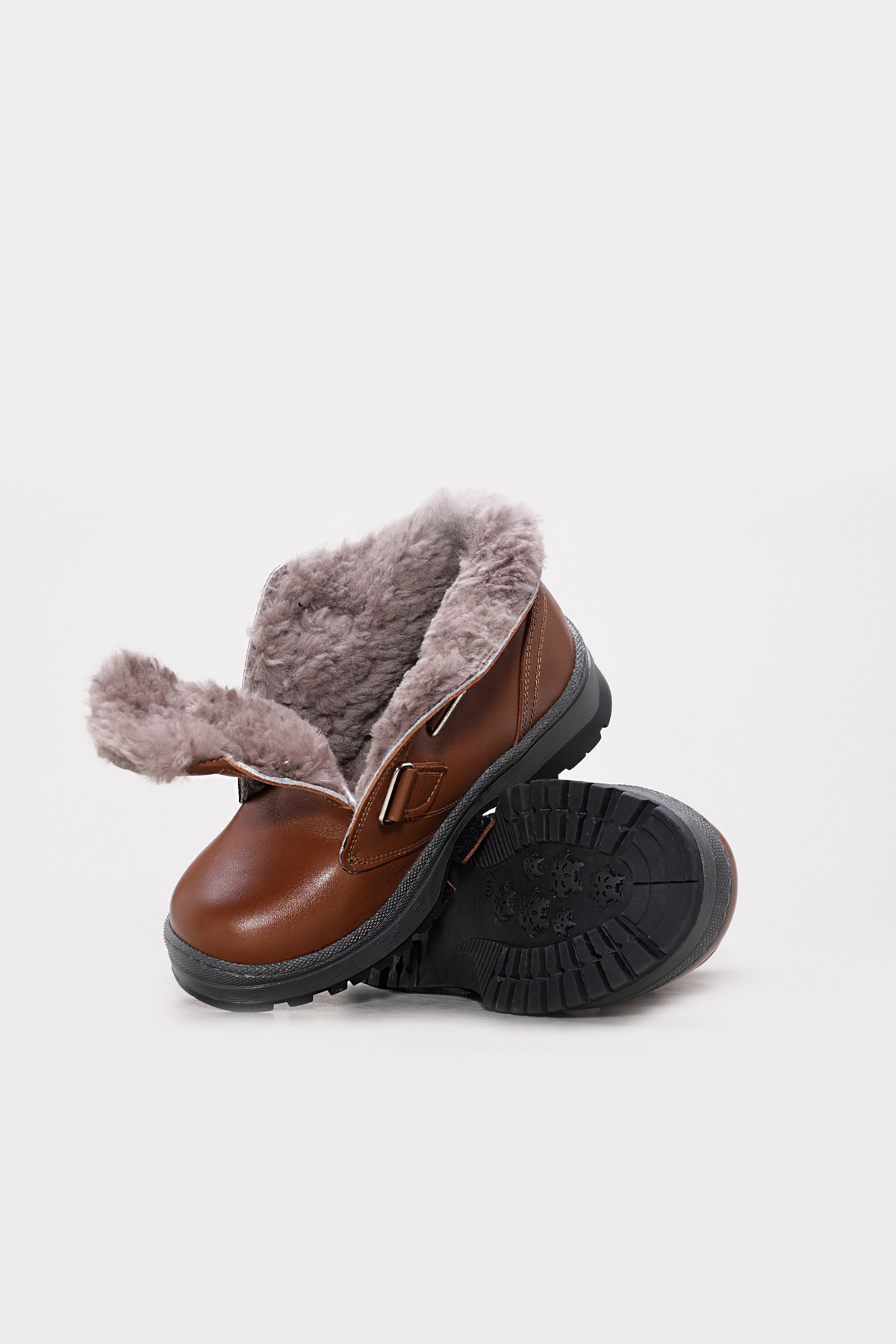 Hakiki Deri Kürklü Unisex Çocuk Klasik Bot 006KXA6002 - Görsel 4