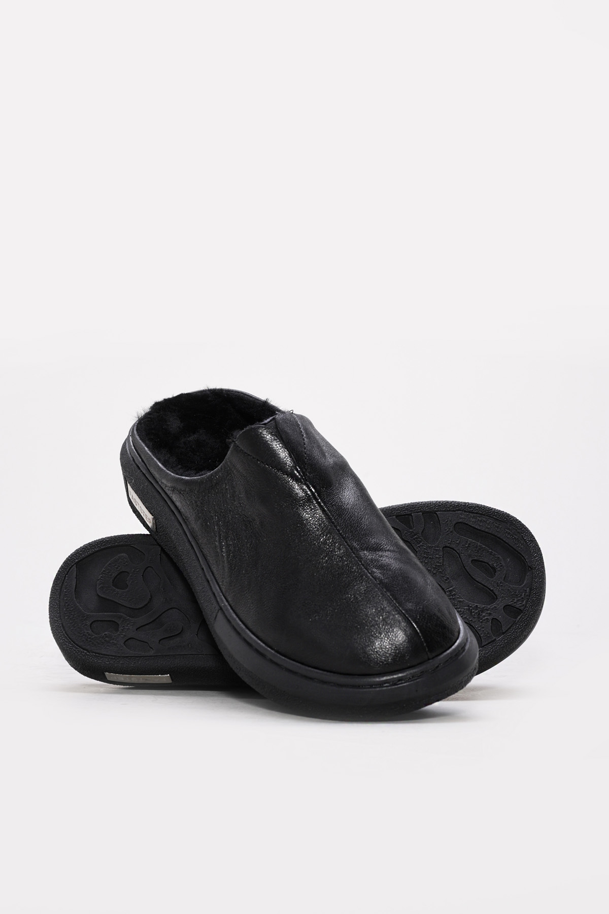 Hakiki Deri Kürklü Kadın Ev Terlik 733ZA003 - Görsel 4