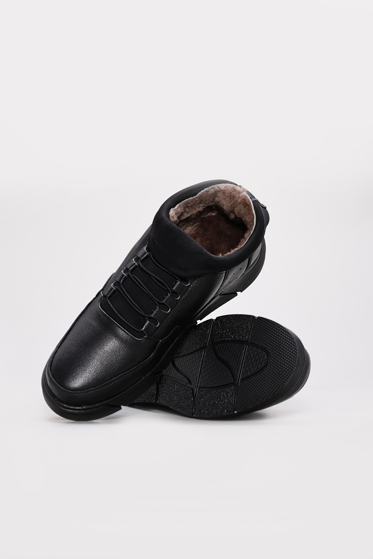 Hakiki Deri Kürklü Erkek Klasik Bot 126KMA726 - Görsel 4