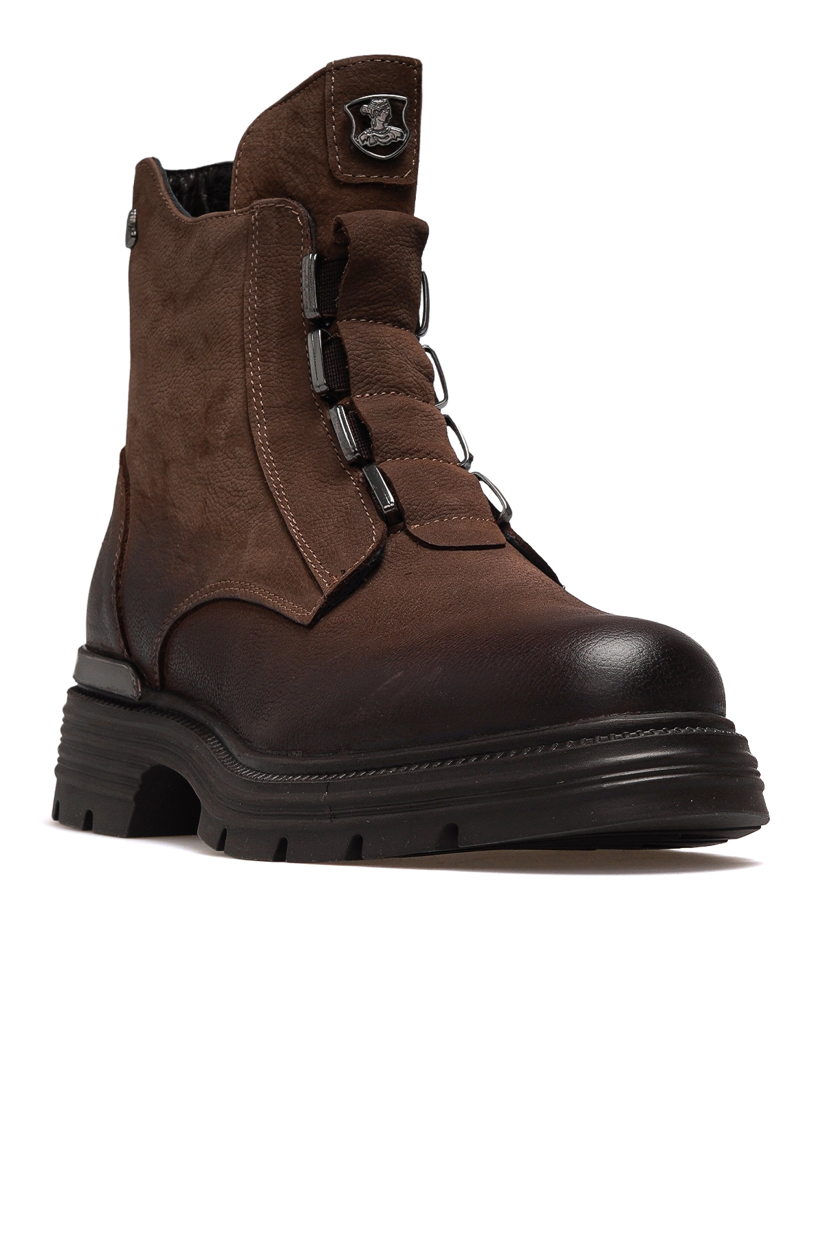 Kadın Hakiki Deri Toka Detaylı Günlük Bot 25k 2353524k Z Vizon Nubuk - Görsel 5