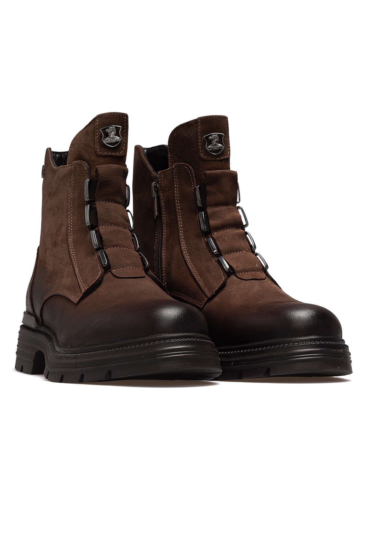 Kadın Hakiki Deri Toka Detaylı Günlük Bot 25k 2353524k Z Vizon Nubuk - Görsel 6