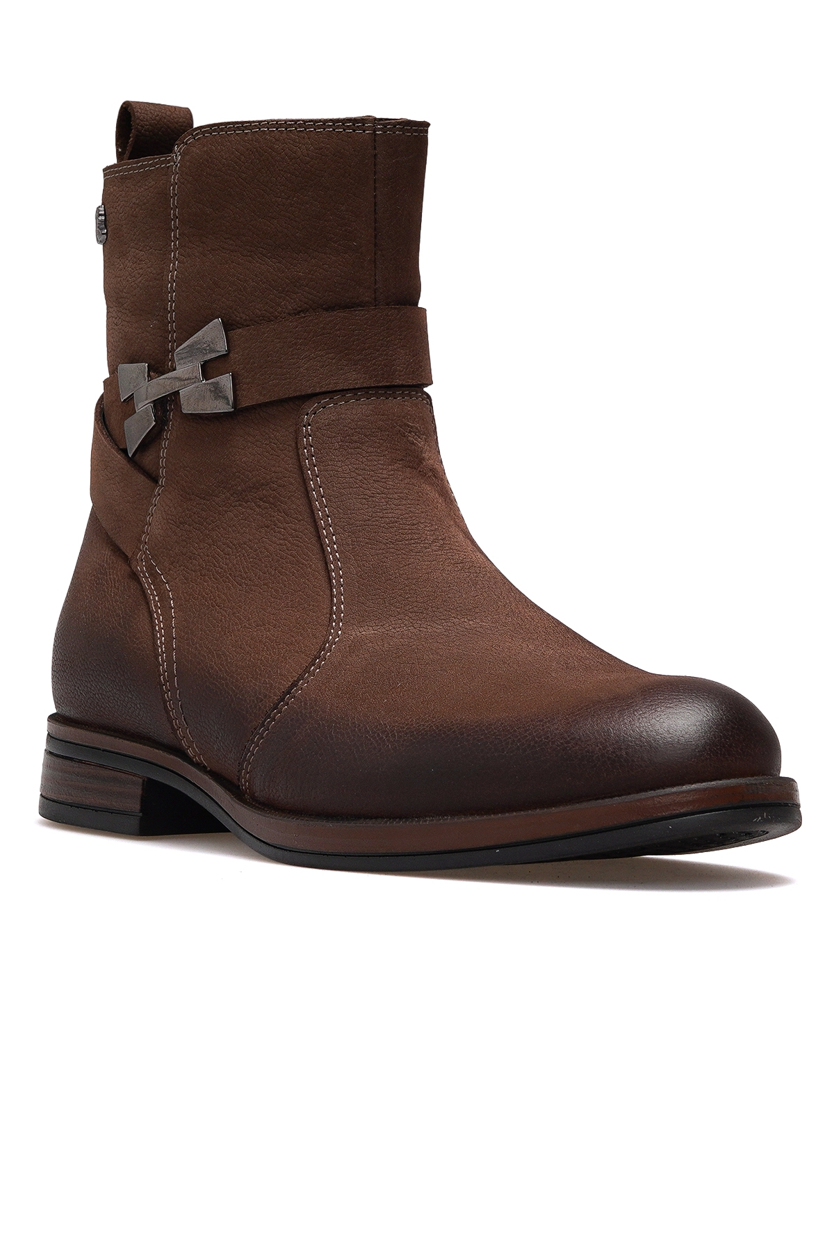 Kadın Hakiki Deri Casual Günlük Bot 25k 2552703k Z Vizon Nubuk - Görsel 5