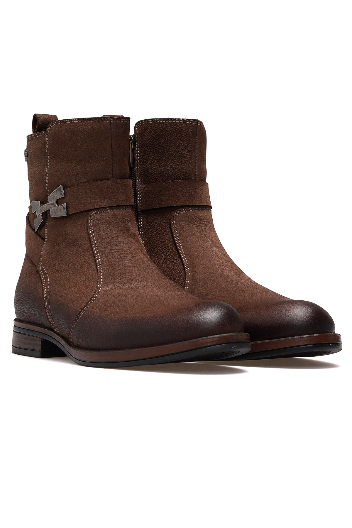 Kadın Hakiki Deri Casual Günlük Bot 25k 2552703k Z Vizon Nubuk - Görsel 6