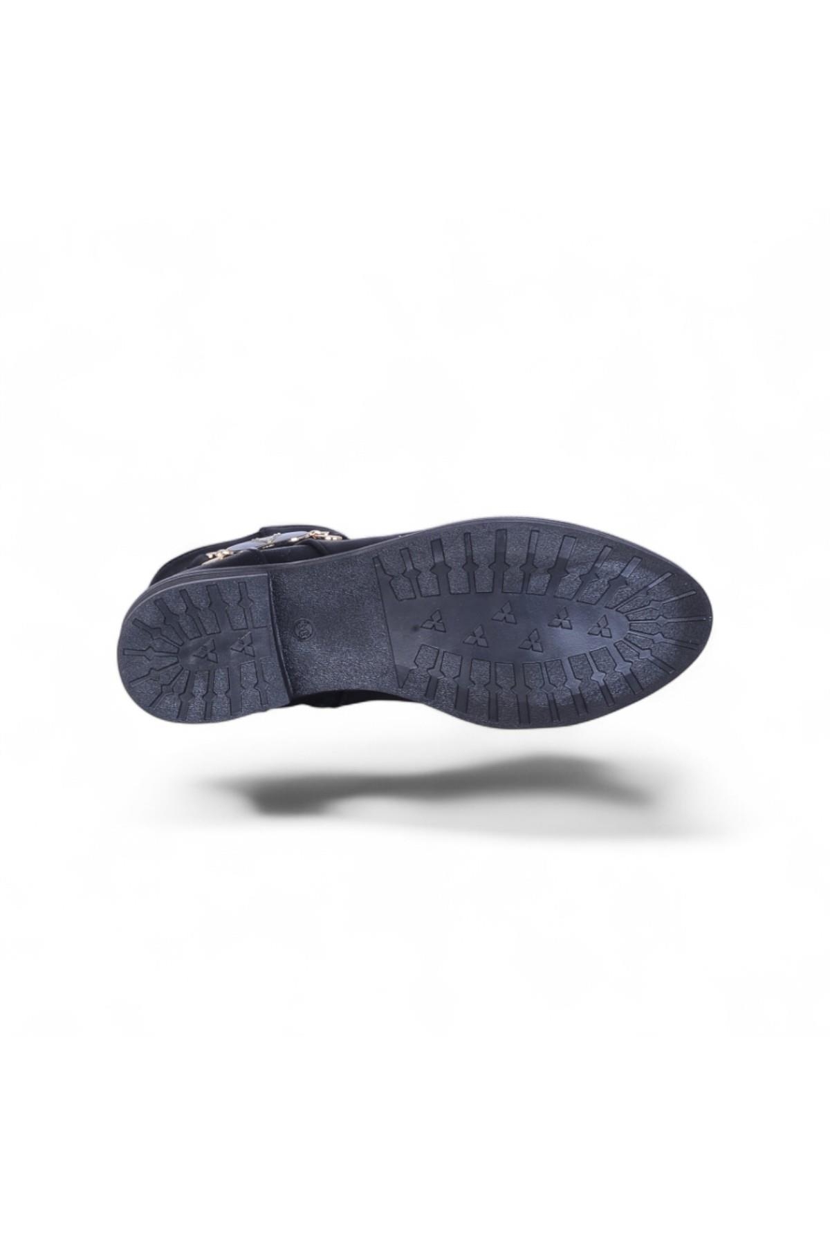 S13 Nubuk Kadın Düz Bot - Görsel 5