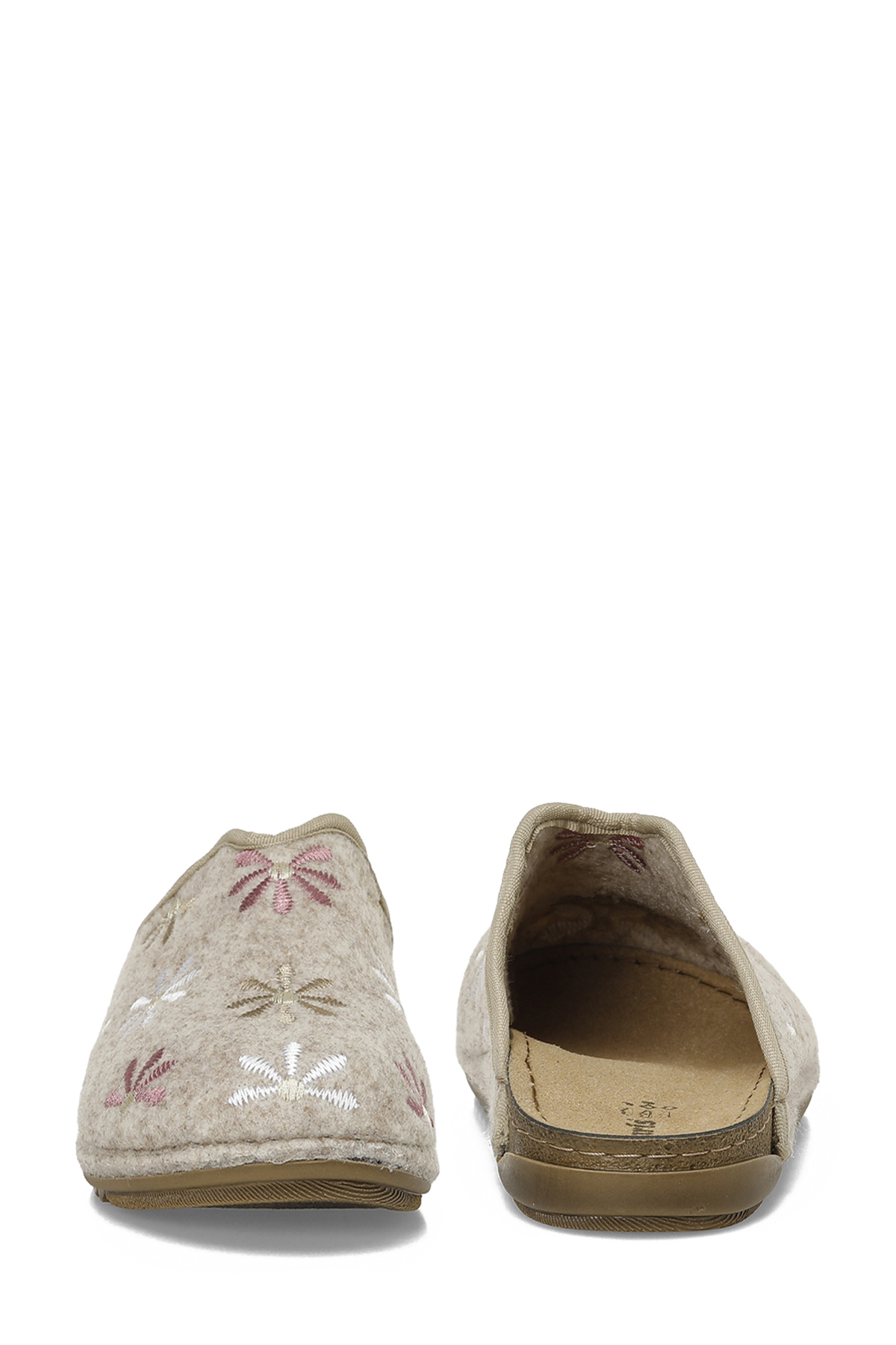 609029.Z5PR Bej Kadın Ev Terliği - Görsel 6