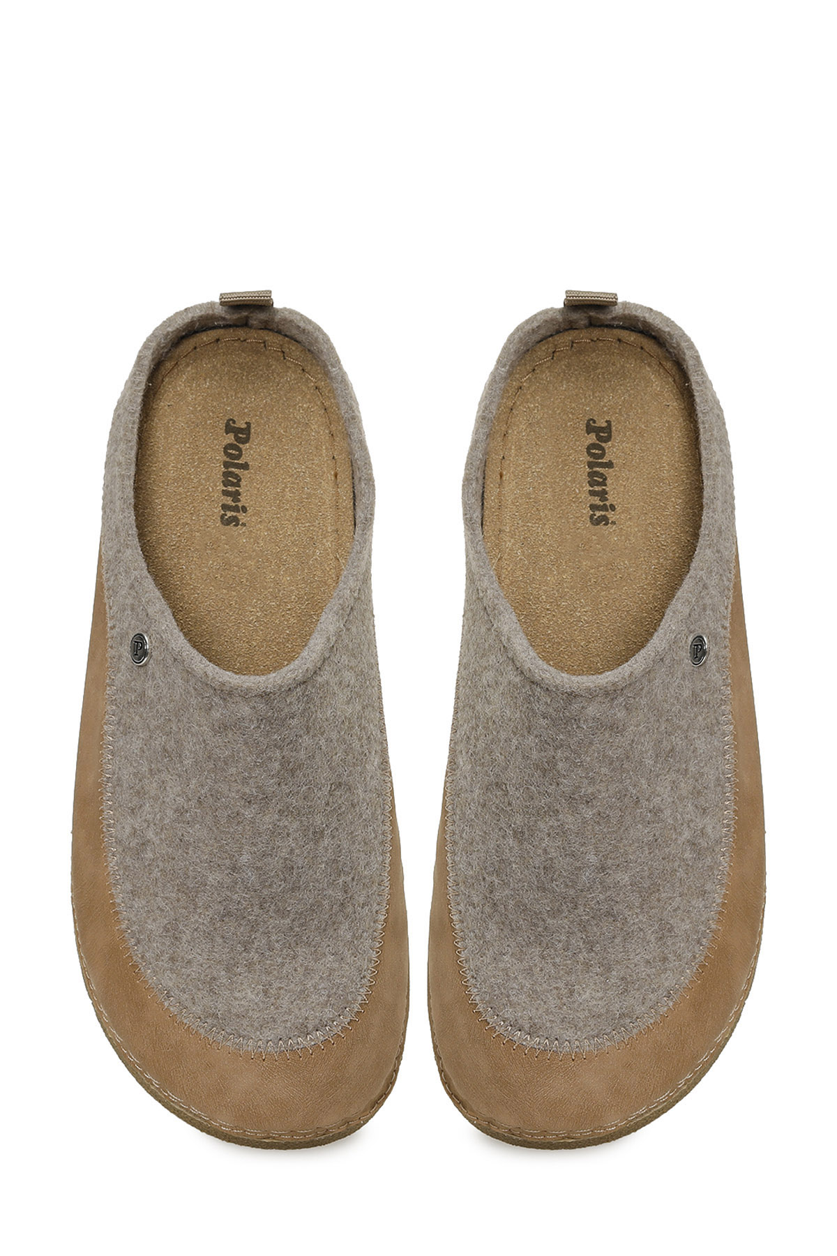 Polaris 609042.Z5PR Bej Kadın Sabo Terlik - Görsel 5