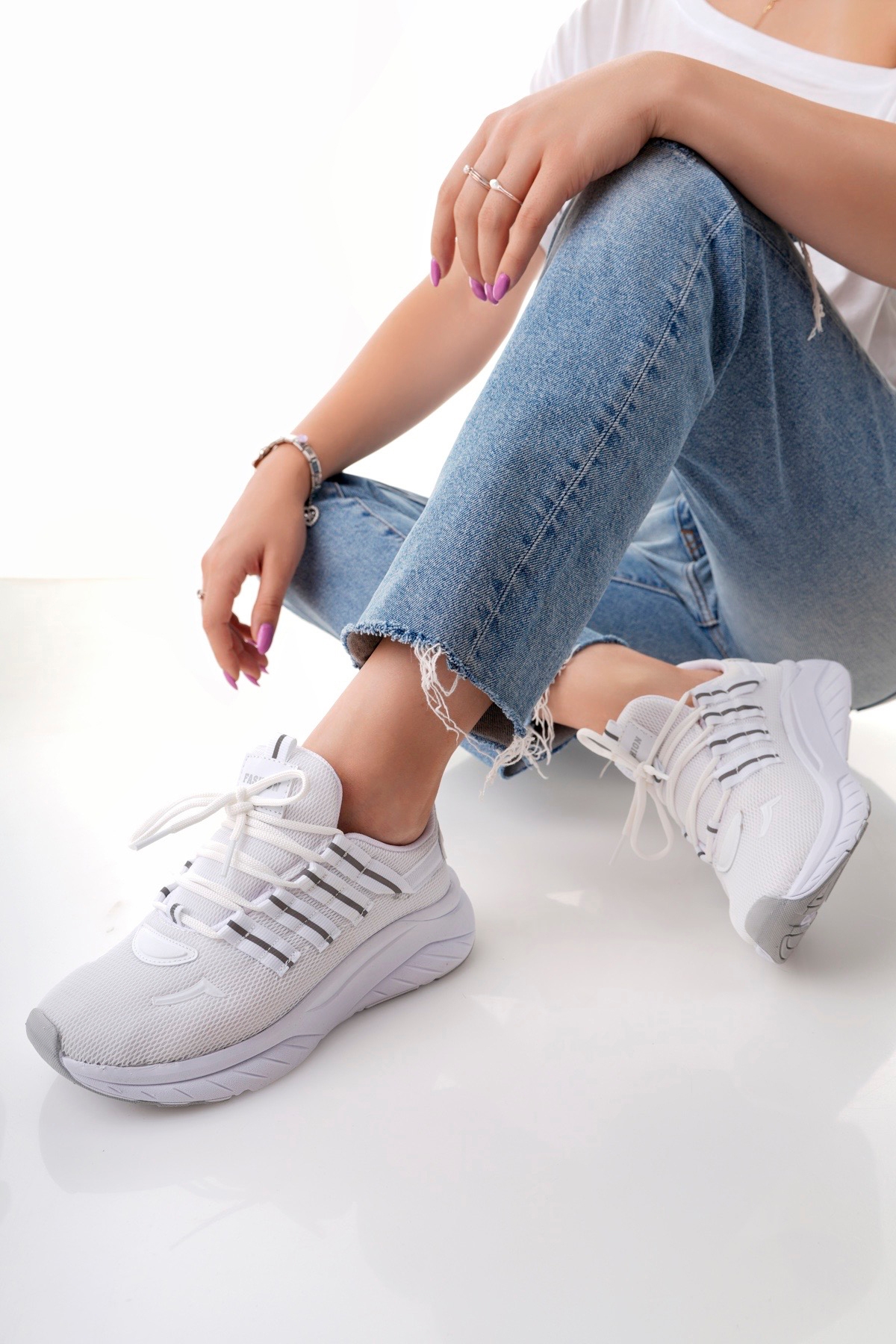 2109 SNEAKER HAFİF ÇİFT RENKLİ TABAN - Görsel 4