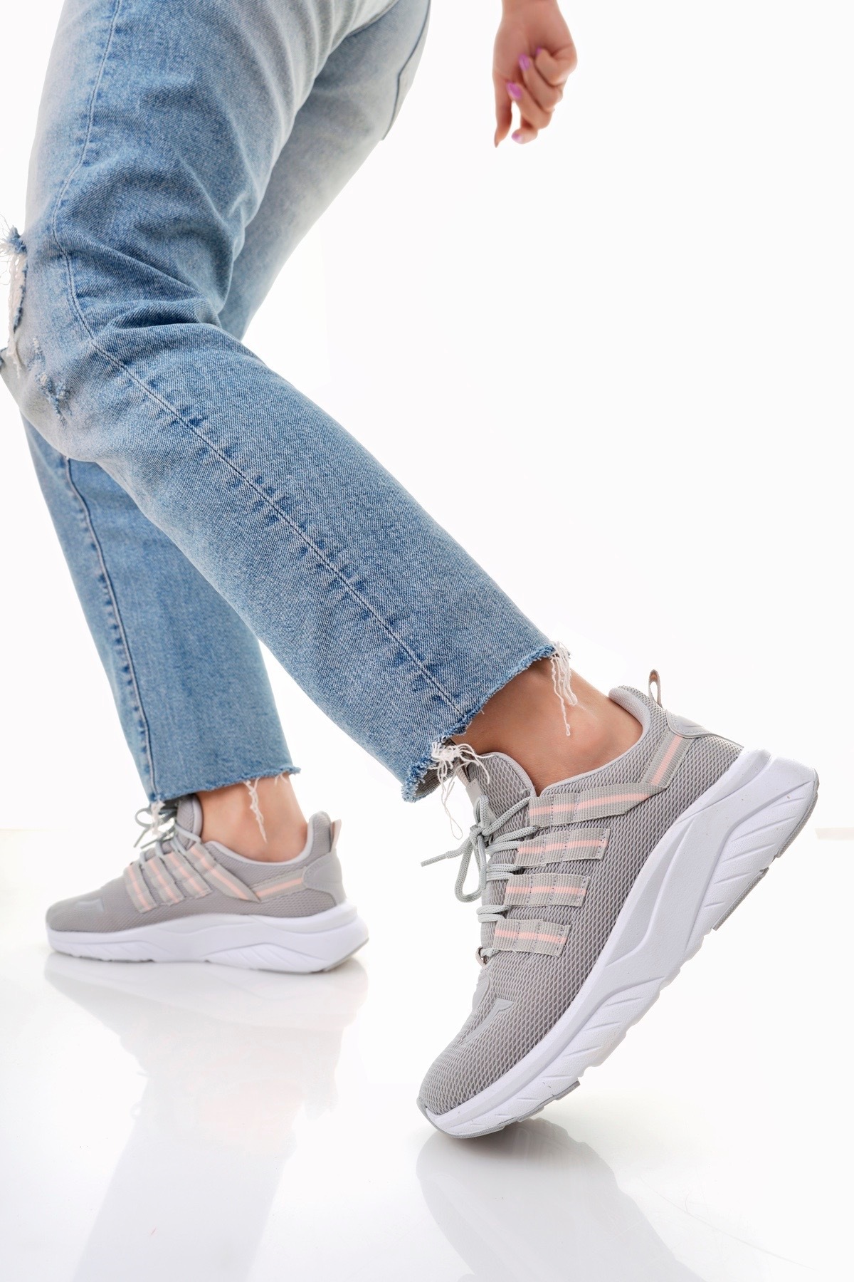 2109 SNEAKER HAFİF ÇİFT RENKLİ TABAN - Görsel 4