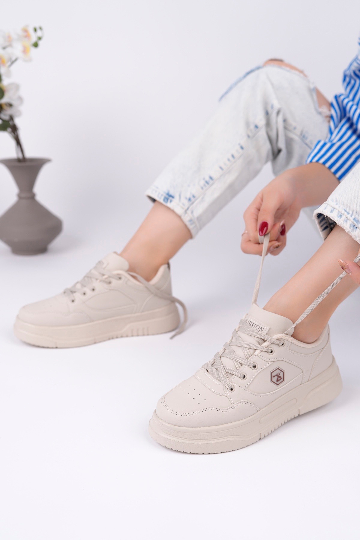 2021 Ortopedi Sararmaz Taban Sneaker Ayakkabı - Görsel 2