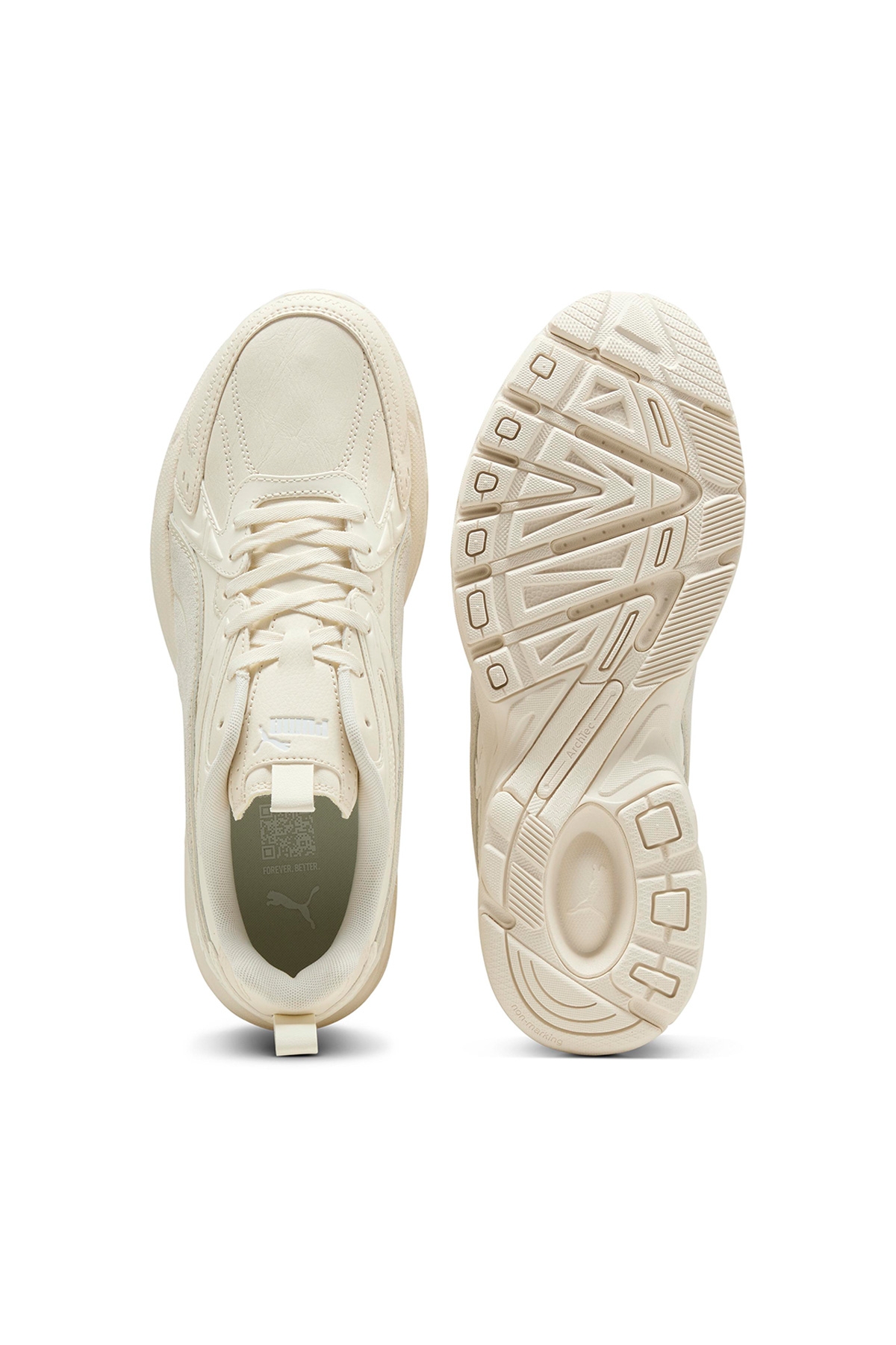 Milenio Tech L Kadın Ekru Spor Ayakkabı - Görsel 6