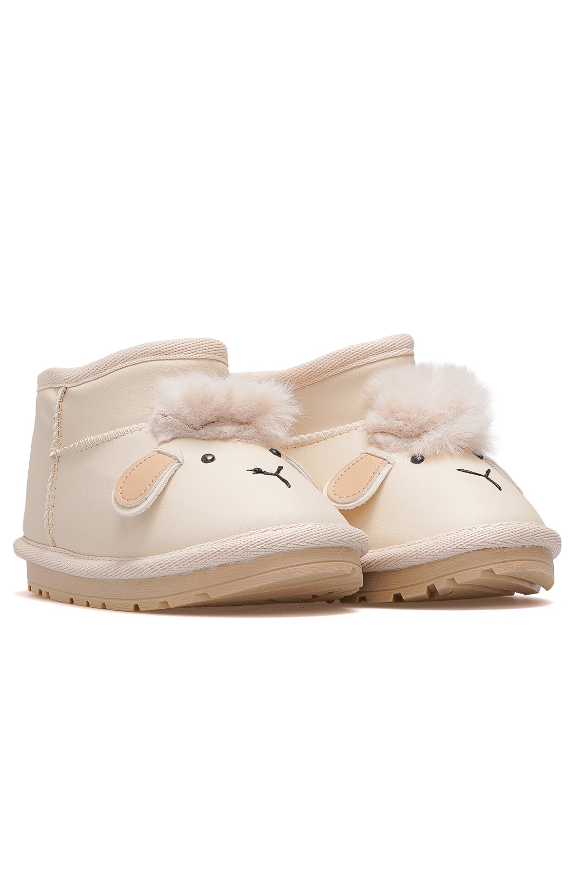 Tazz Kız Çocuk Tüylü Günlük Bot 25k Buck3058 Bej - Görsel 6