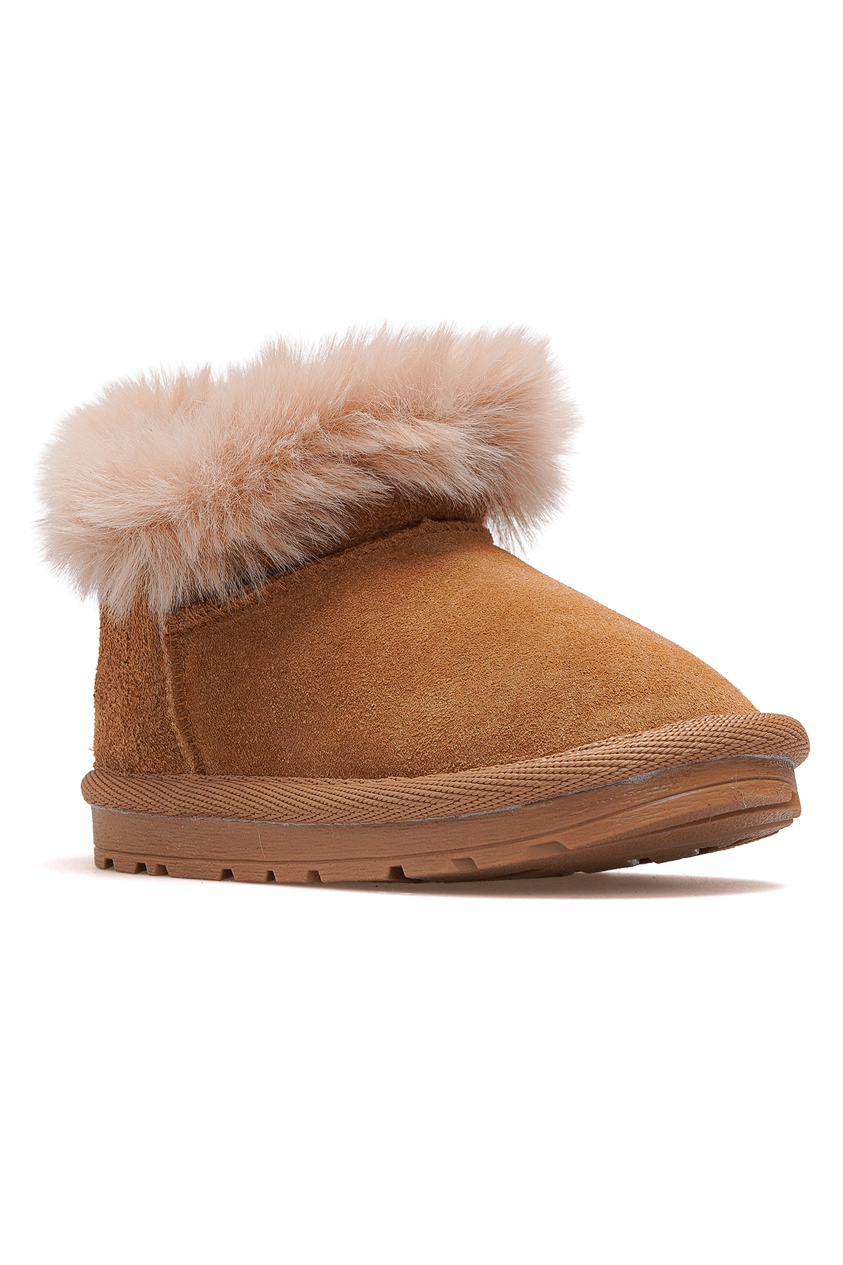 Func Kız Çocuk Tüylü Günlük Bot 25k Buck3062 Camel - Görsel 5