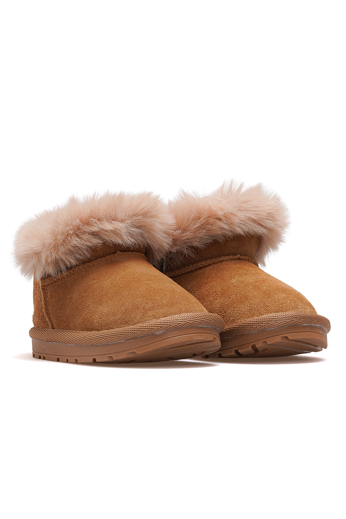 Func Kız Çocuk Tüylü Günlük Bot 25k Buck3062 Camel - Görsel 6