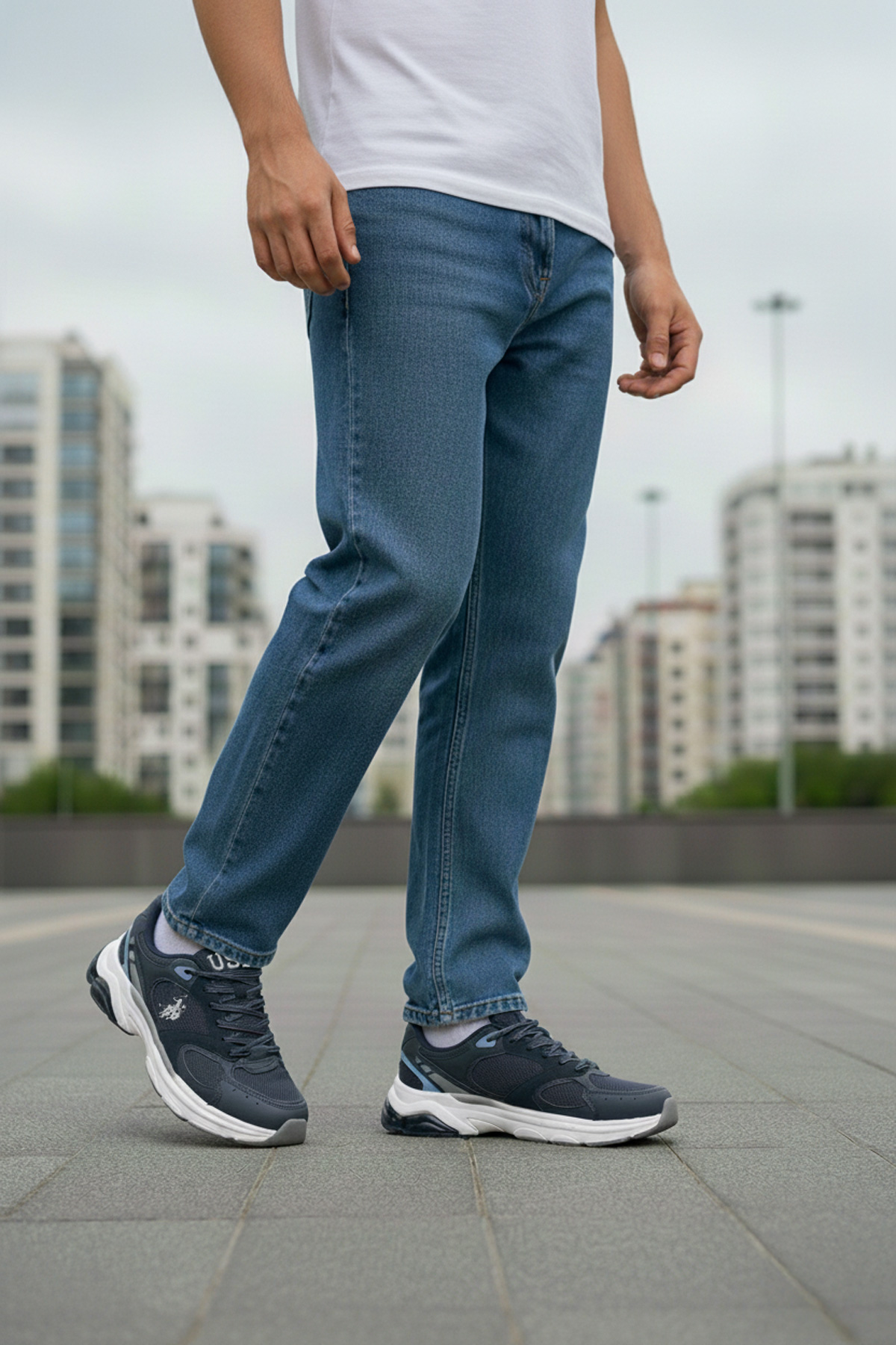 JUNO 5PR Lacivert Erkek Sneaker - Görsel 3