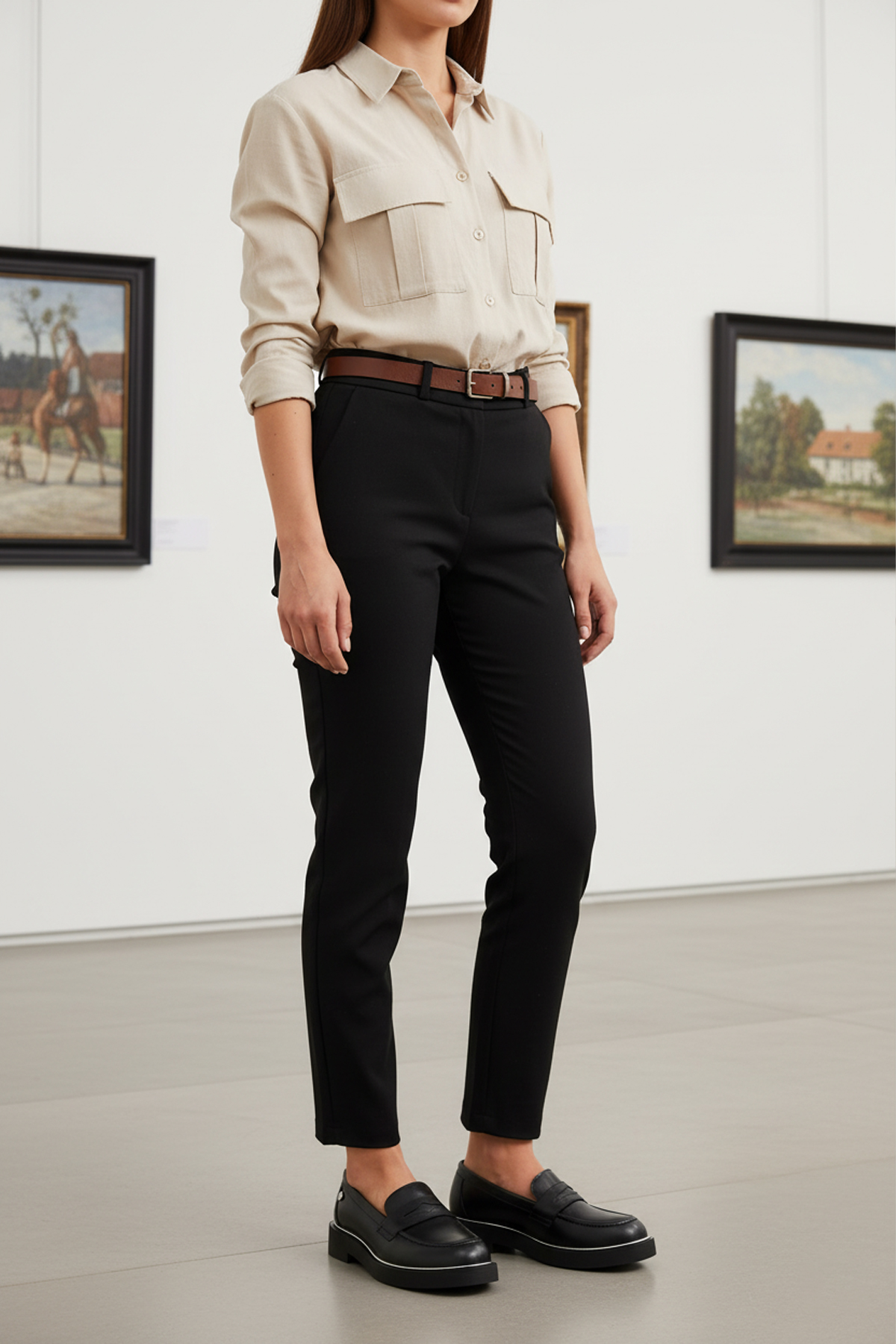 INCI DEHUI 5PR Siyah Kadın Loafer - Görsel 3