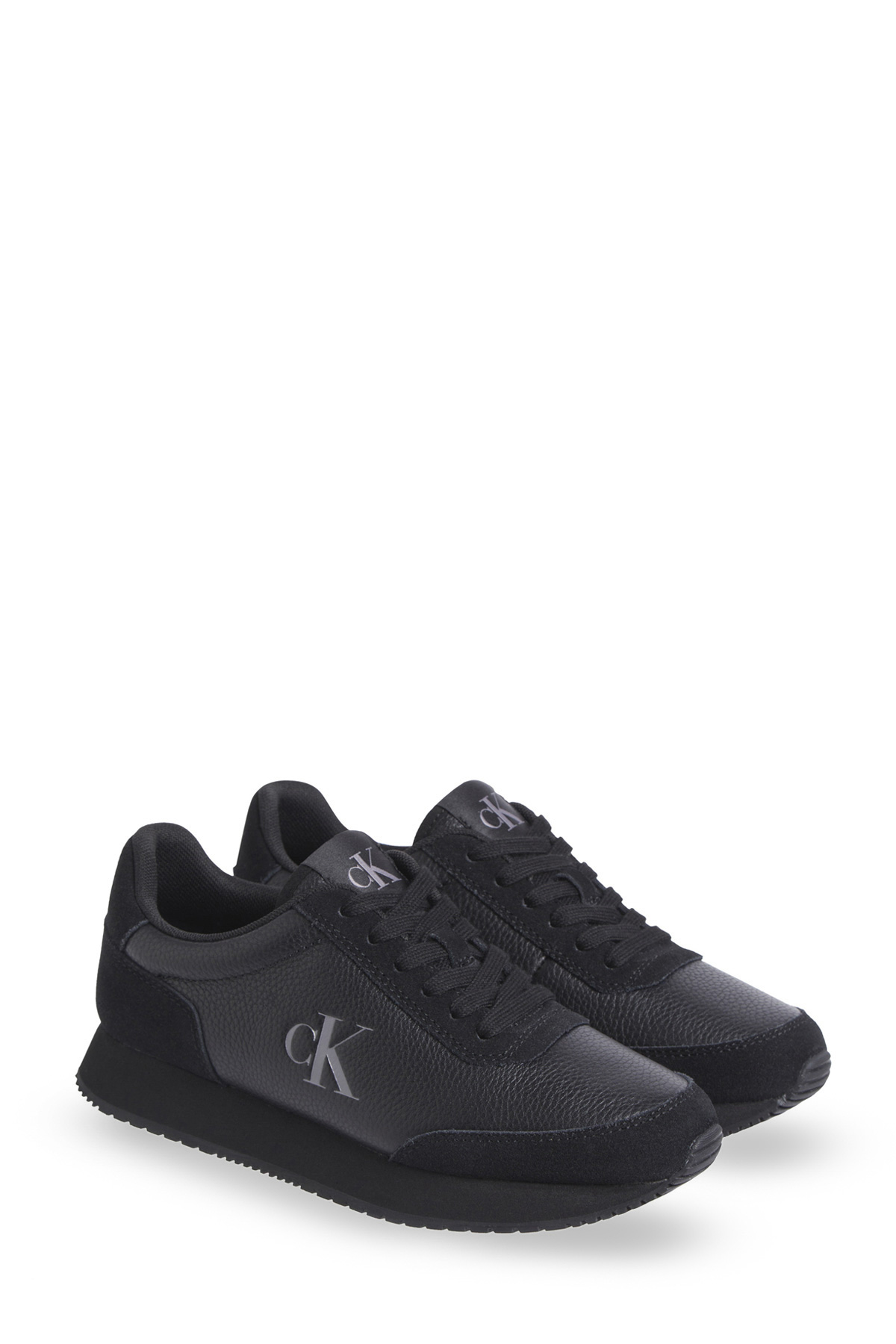 Calvin Klein RUNNER LACEUP LOW MIX MG Siyah Kadın Sneaker - Görsel 3
