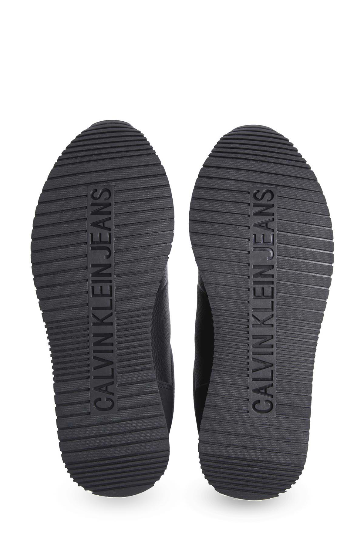 Calvin Klein RUNNER LACEUP LOW MIX MG Siyah Kadın Sneaker - Görsel 6