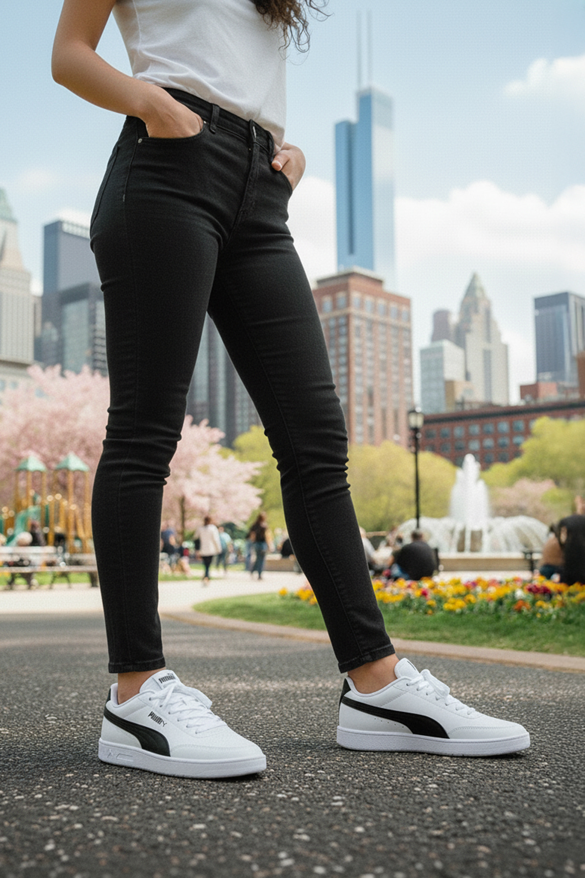 Court Classic Clean Beyaz Kadın Sneaker - Görsel 3