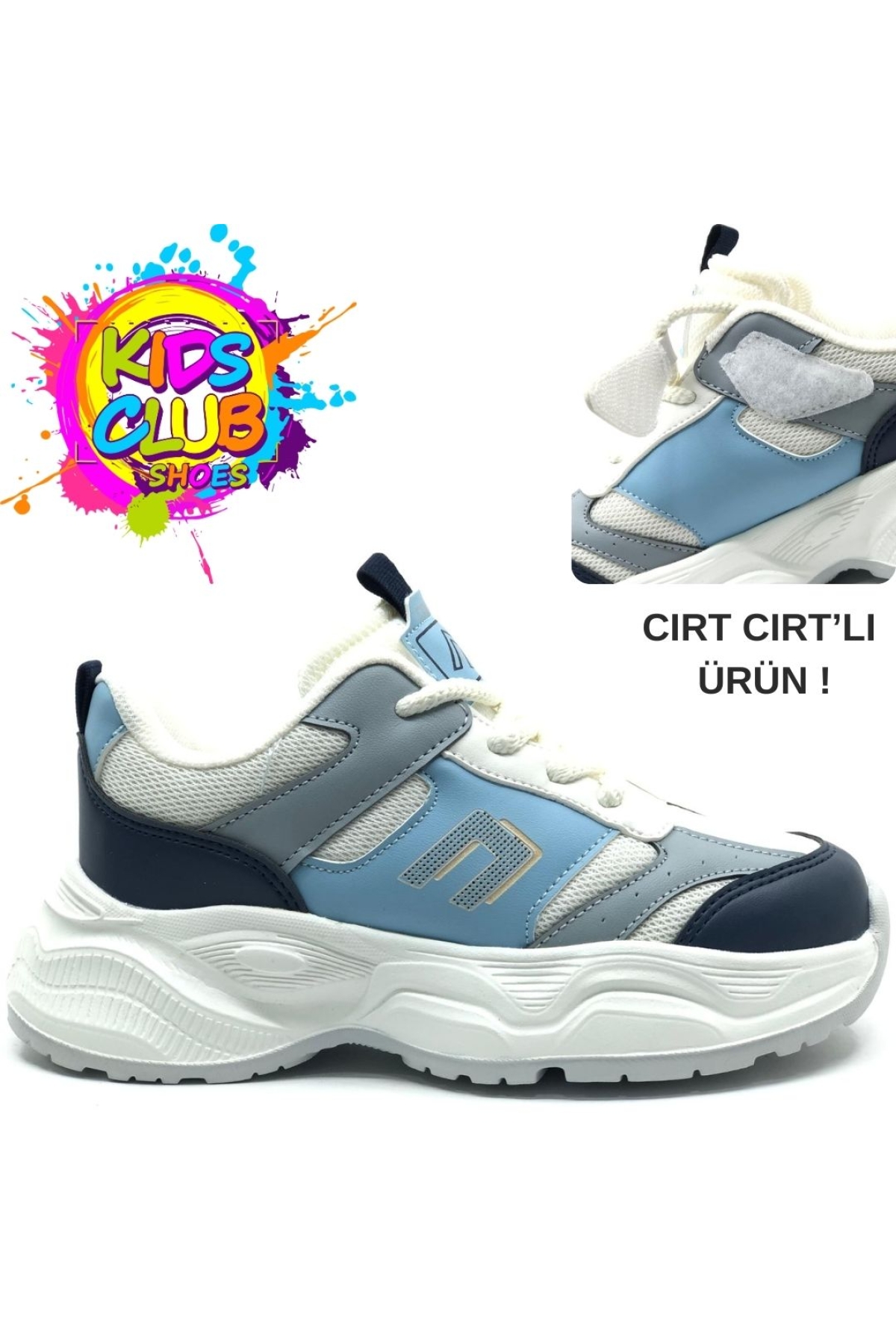 Birian Bağcık Görünümlü Cırt Cırtlı Sneaker Ortopedik Çocuk Spor Ayakkabı - Görsel 3