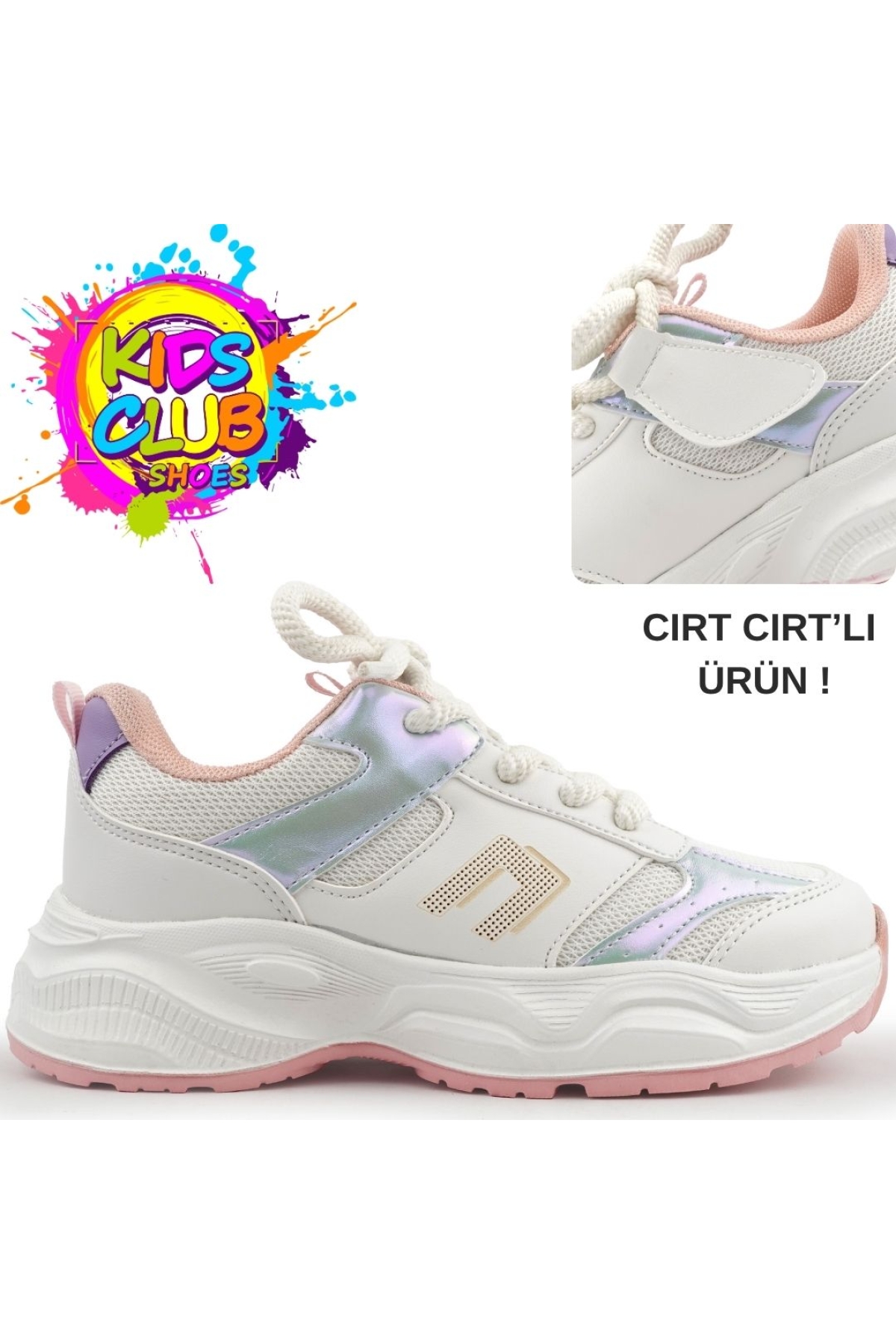 Birian Bağcık Görünümlü Cırt Cırtlı Sneaker Ortopedik Çocuk Spor Ayakkabı - Görsel 3
