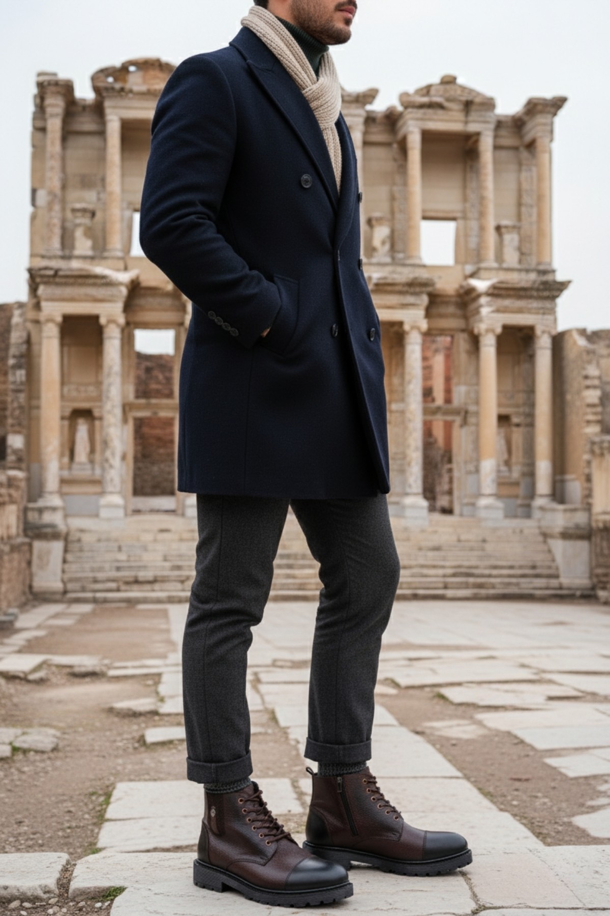 RAFA Fermuarlı Bağcıklı Kürklü Erkek Bot - Görsel 3