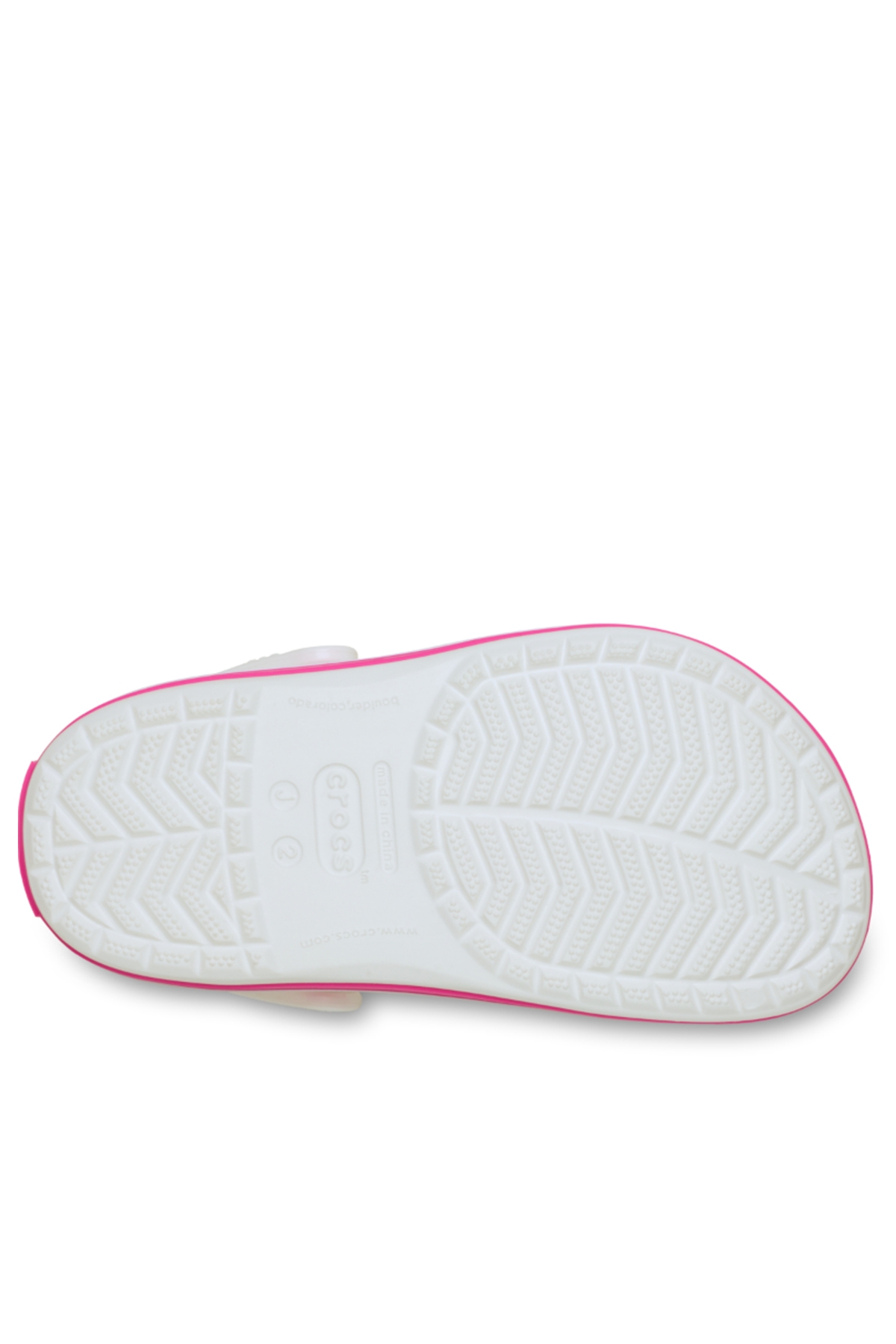 Crocband Clog K Çocuk Sabo Terlik Beyaz Pembe - Görsel 6